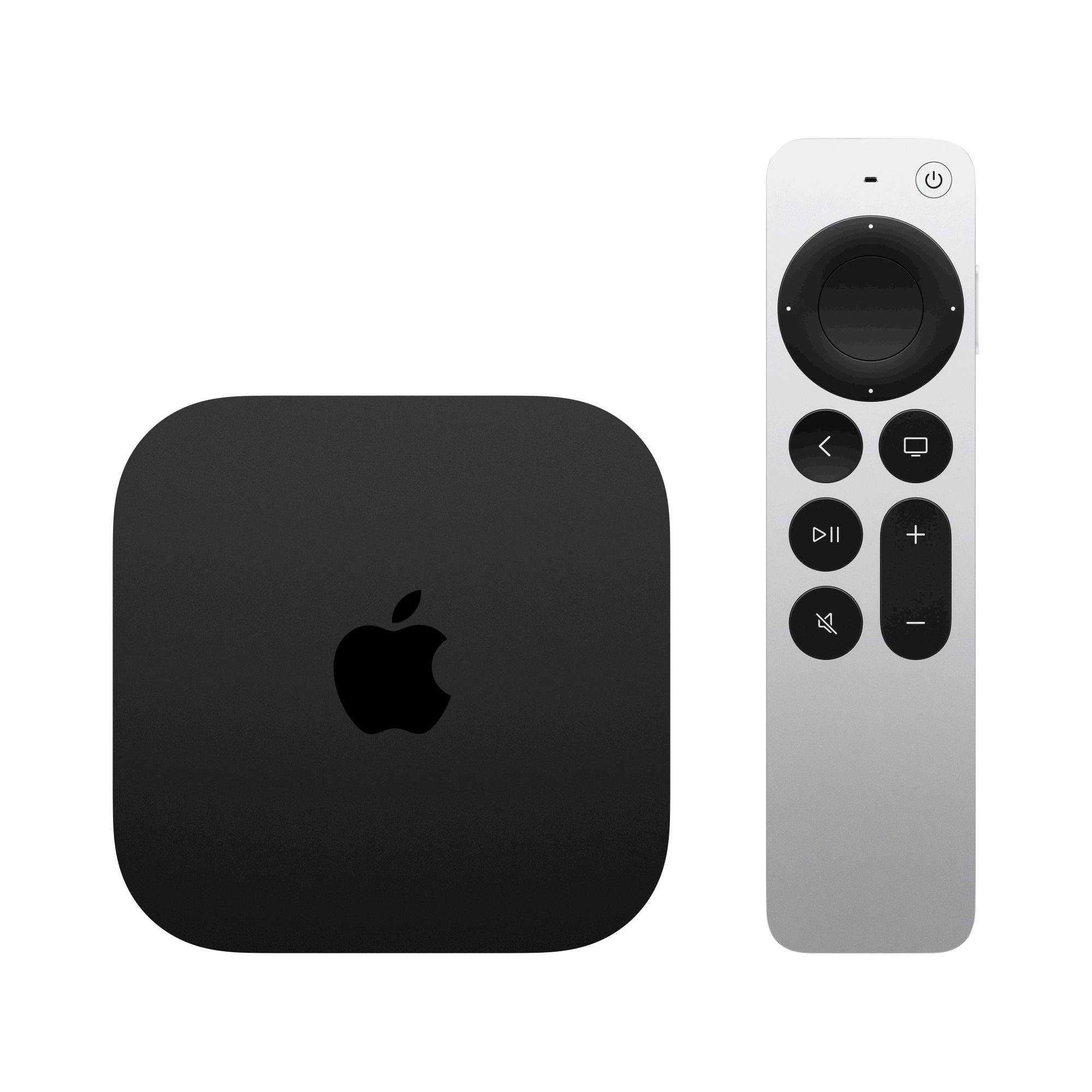 Apple TV (3e gen.) 4K, Wi‑Fi, LAN, 128GB, Zwart