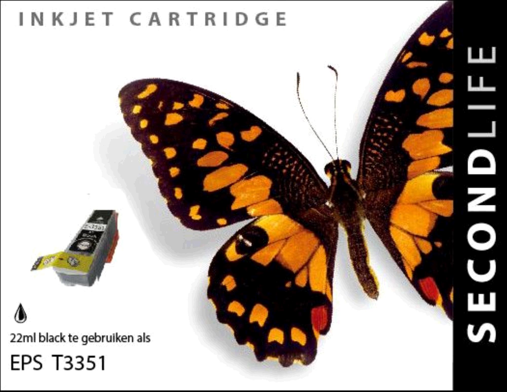 SecondLife inkt voor: Epson 33XL Zwart