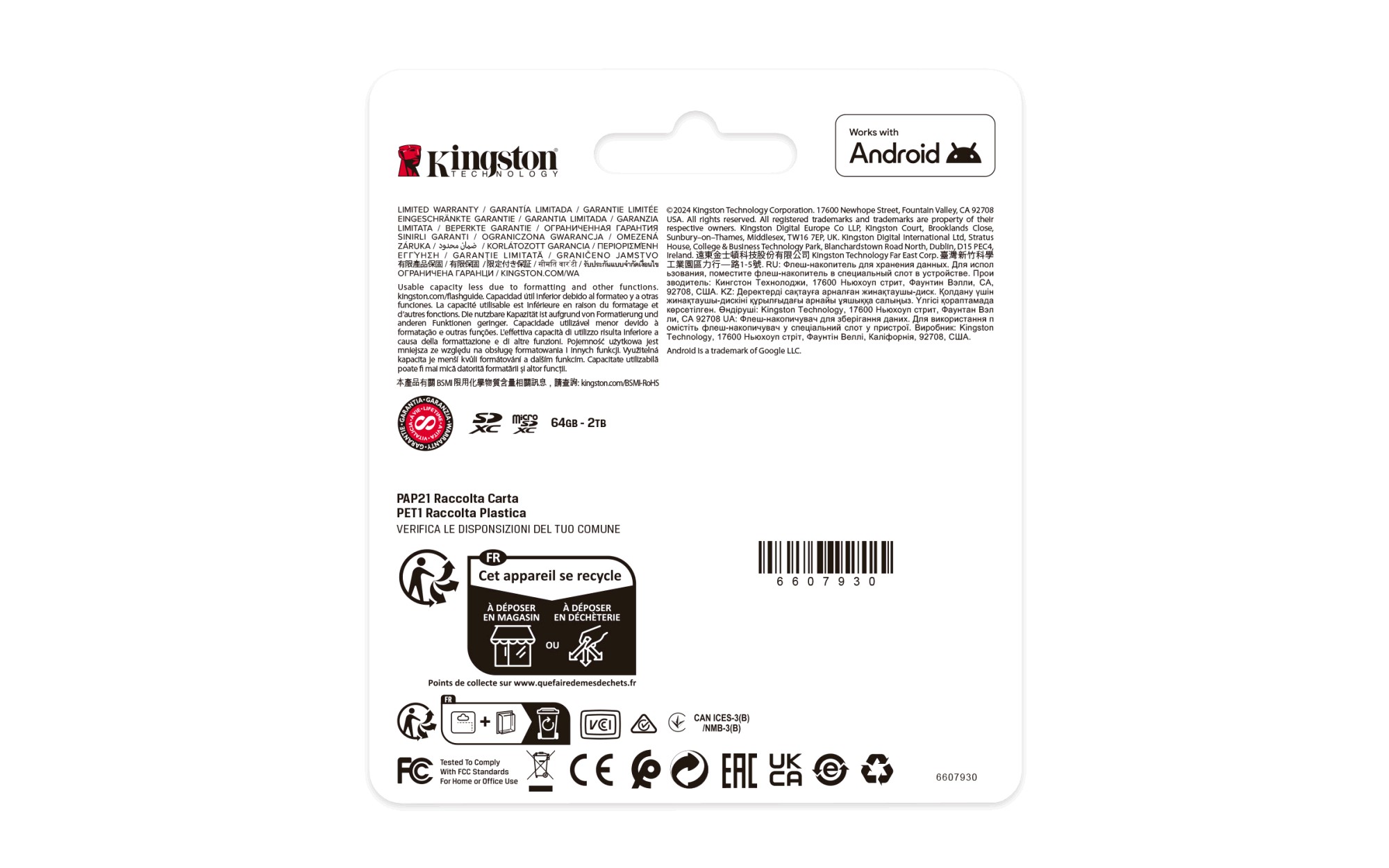 Kingston Flash Canvas Select Plus 1TB, microSDXC, +Adapter