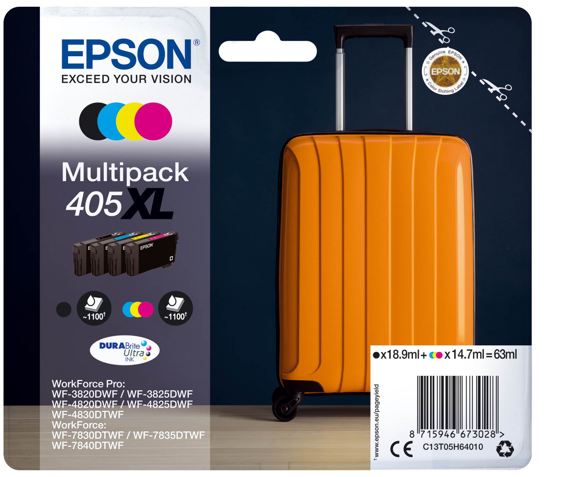Epson 405XL Koffer BK/C/M/Y Multipack