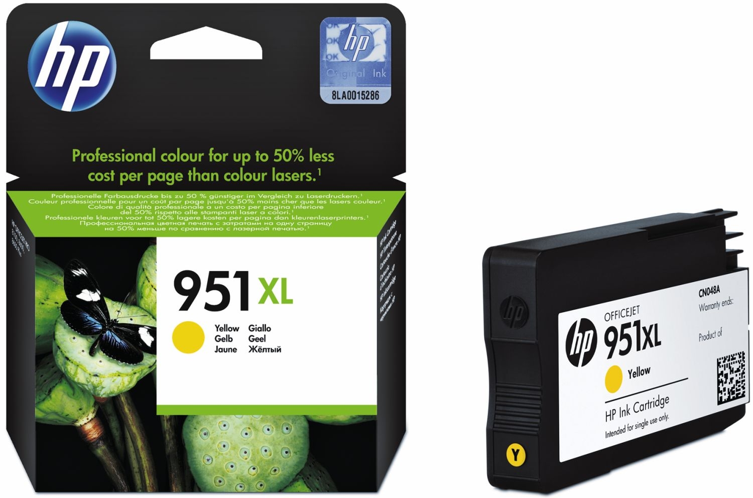 HP inkt #951XL, CN048AE, Geel