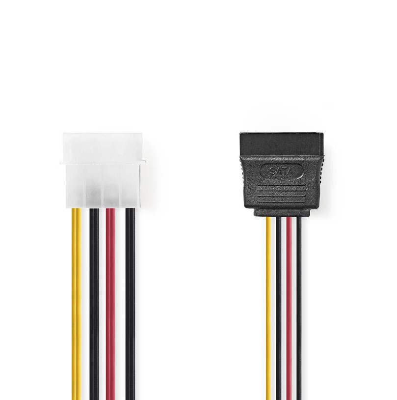 Nedis Interne stroom splitterkabel Molex, 2x SATA, 15-pin, 0,15m