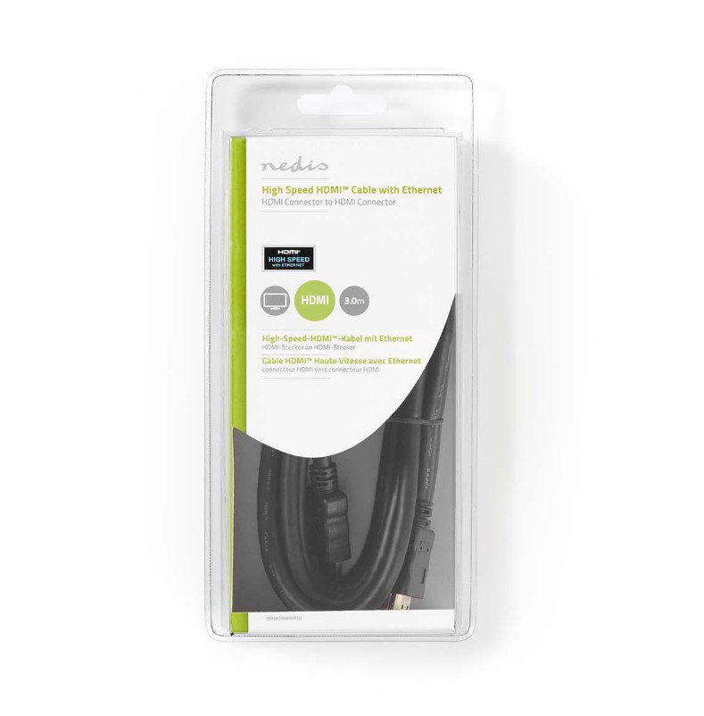 Nedis HDMI Kabel 1.4 | CVGB34000BK30