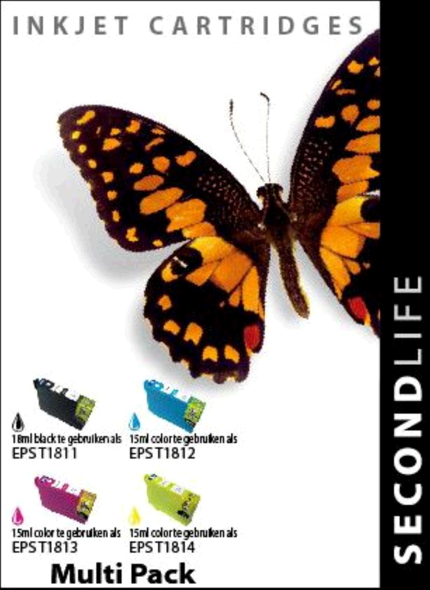 SecondLife inkt voor: Epson 18XL Multipack