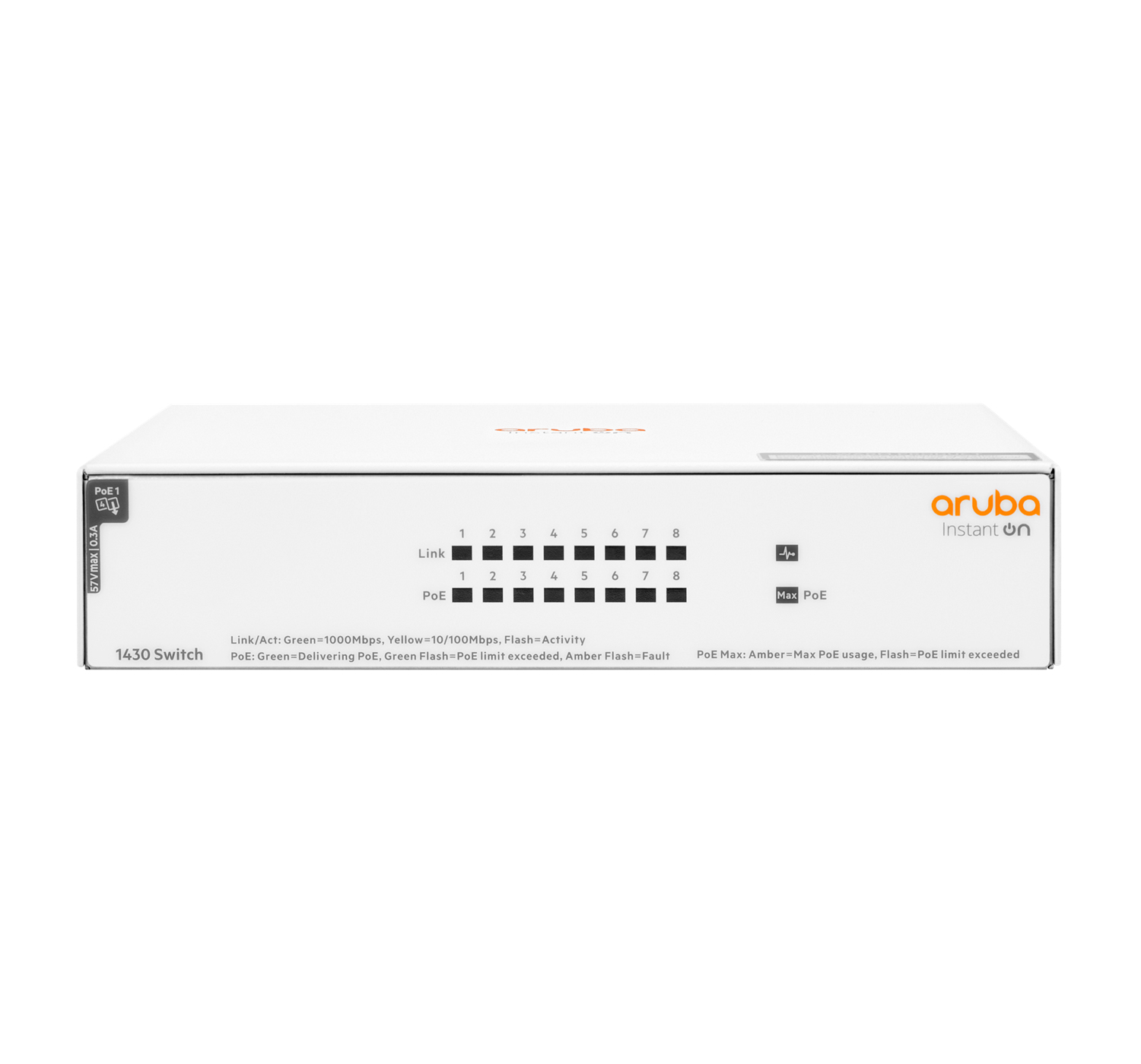 HPE Aruba IOn 1430 8G | PoE (AF) HPE Aruba IOn 1430 8G | PoE (AF)