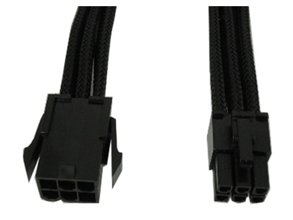 Gelid Solutions 6-Pin VGA verlengkabel, zwart, 30CM
