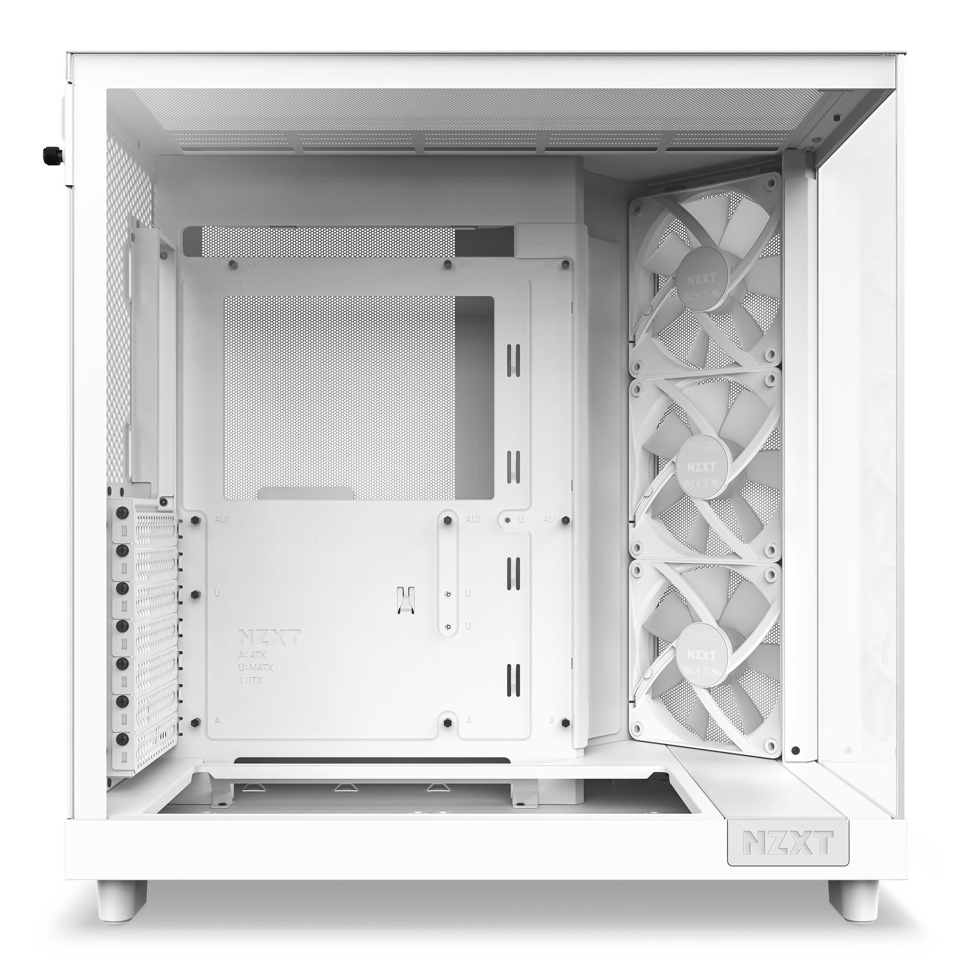 NZXT Kast H6 Flow RGB Wit