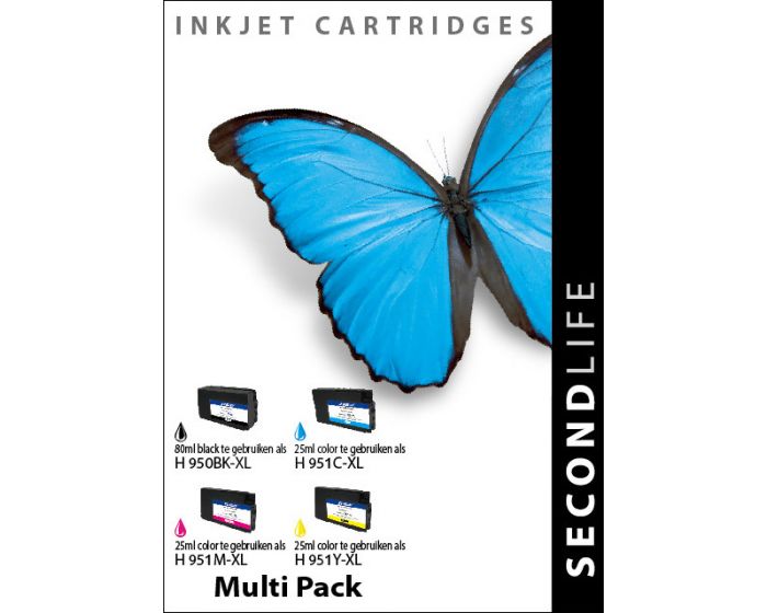 SecondLife inkt voor: HP 950/951 Multipack