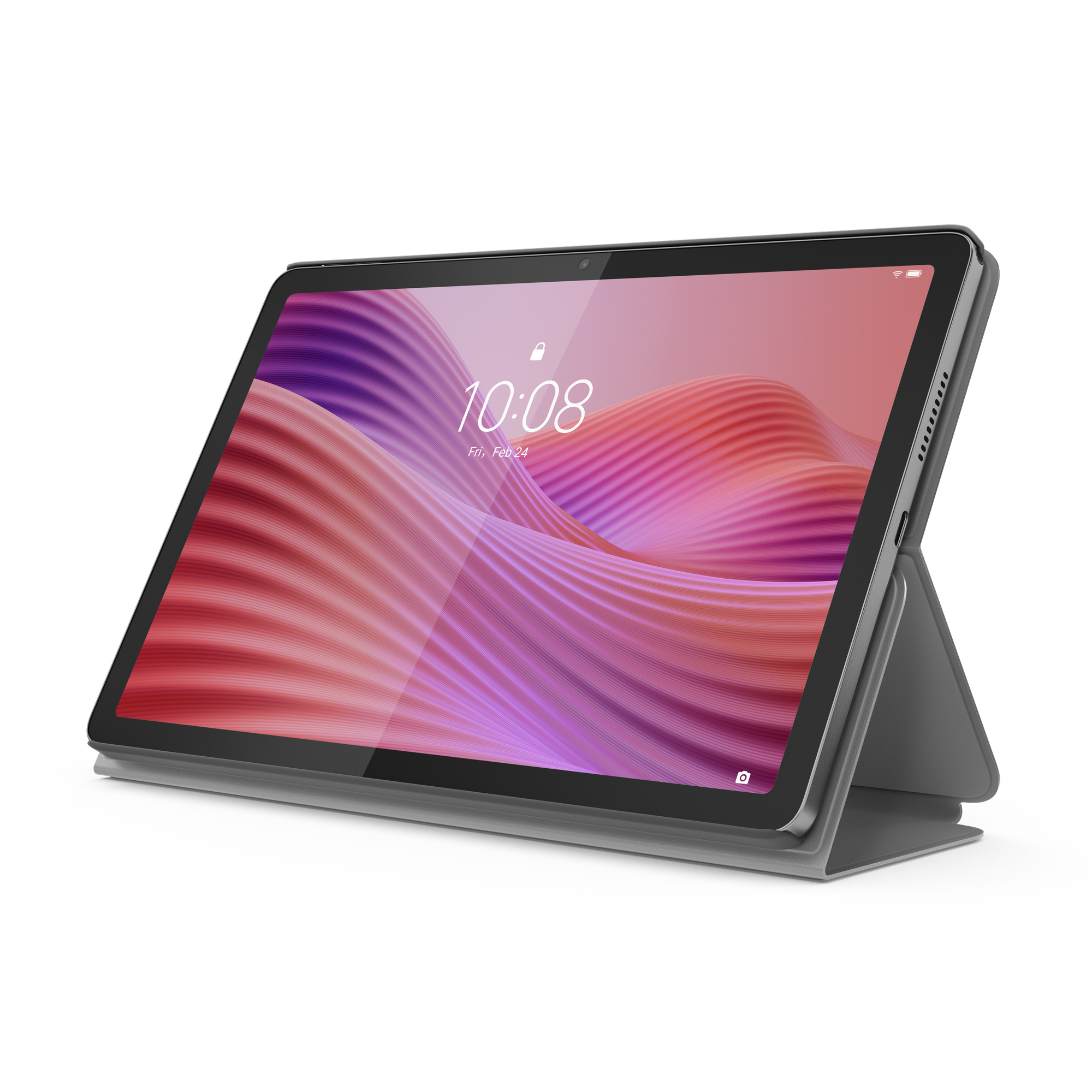 Lenovo Tab, 10", 4GB, 64GB, Grijs, incl. folio sleeve