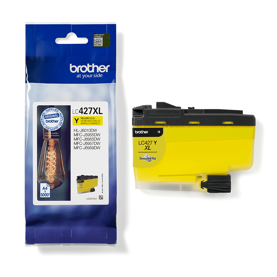 Brother Inkt LC-427XLY Geel