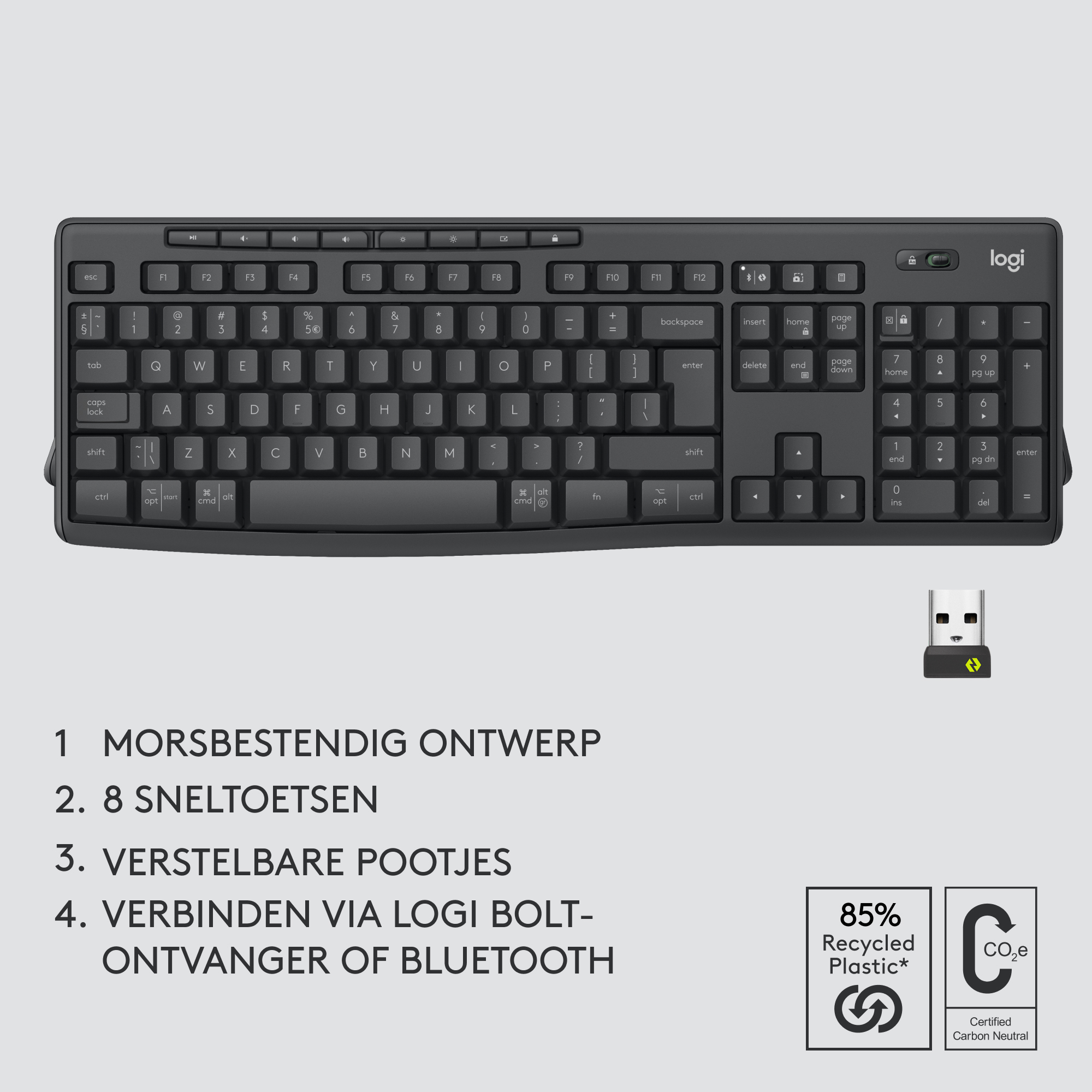 Logitech Toetsenbord & Muis Combo MK370