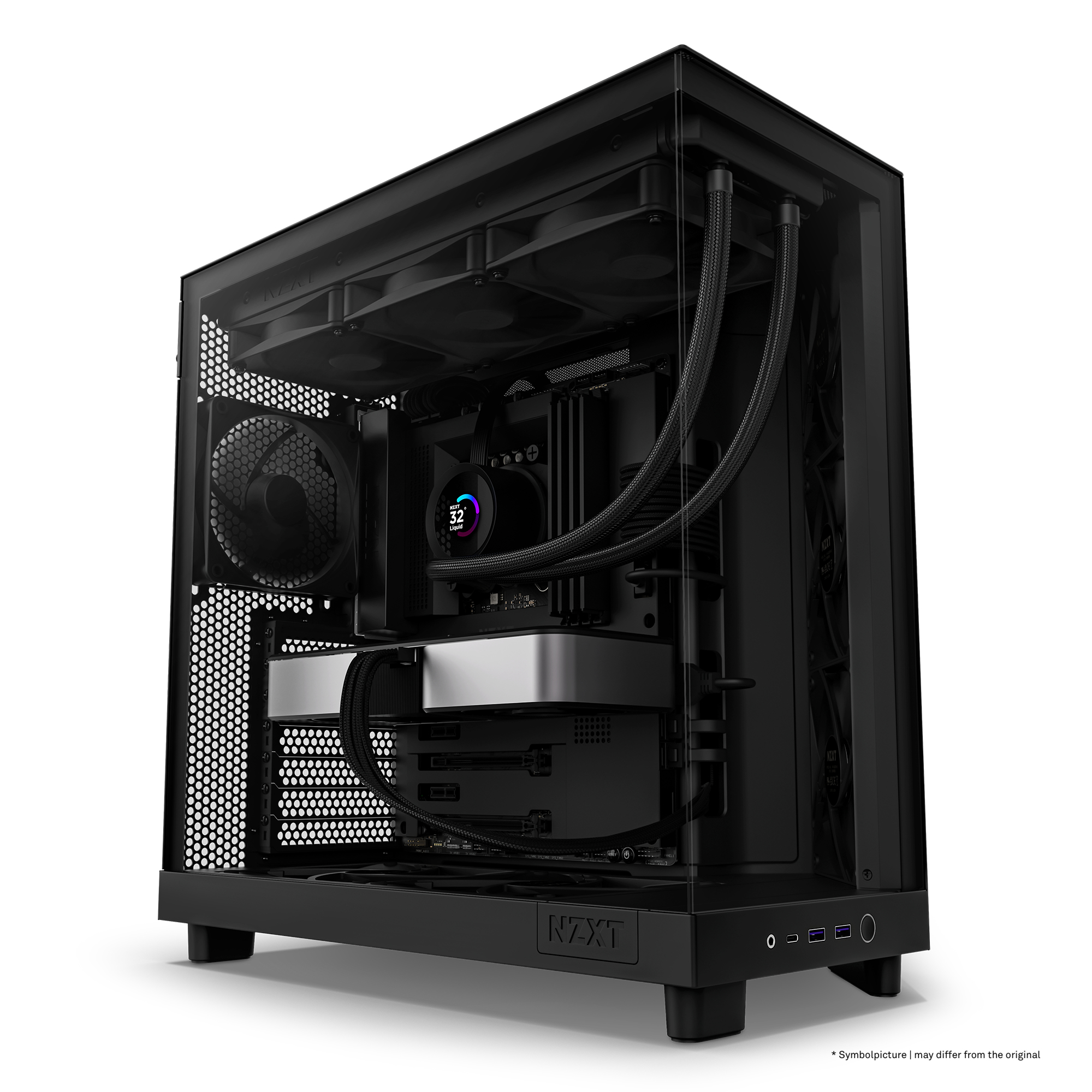 NZXT H6 Flow Zwart