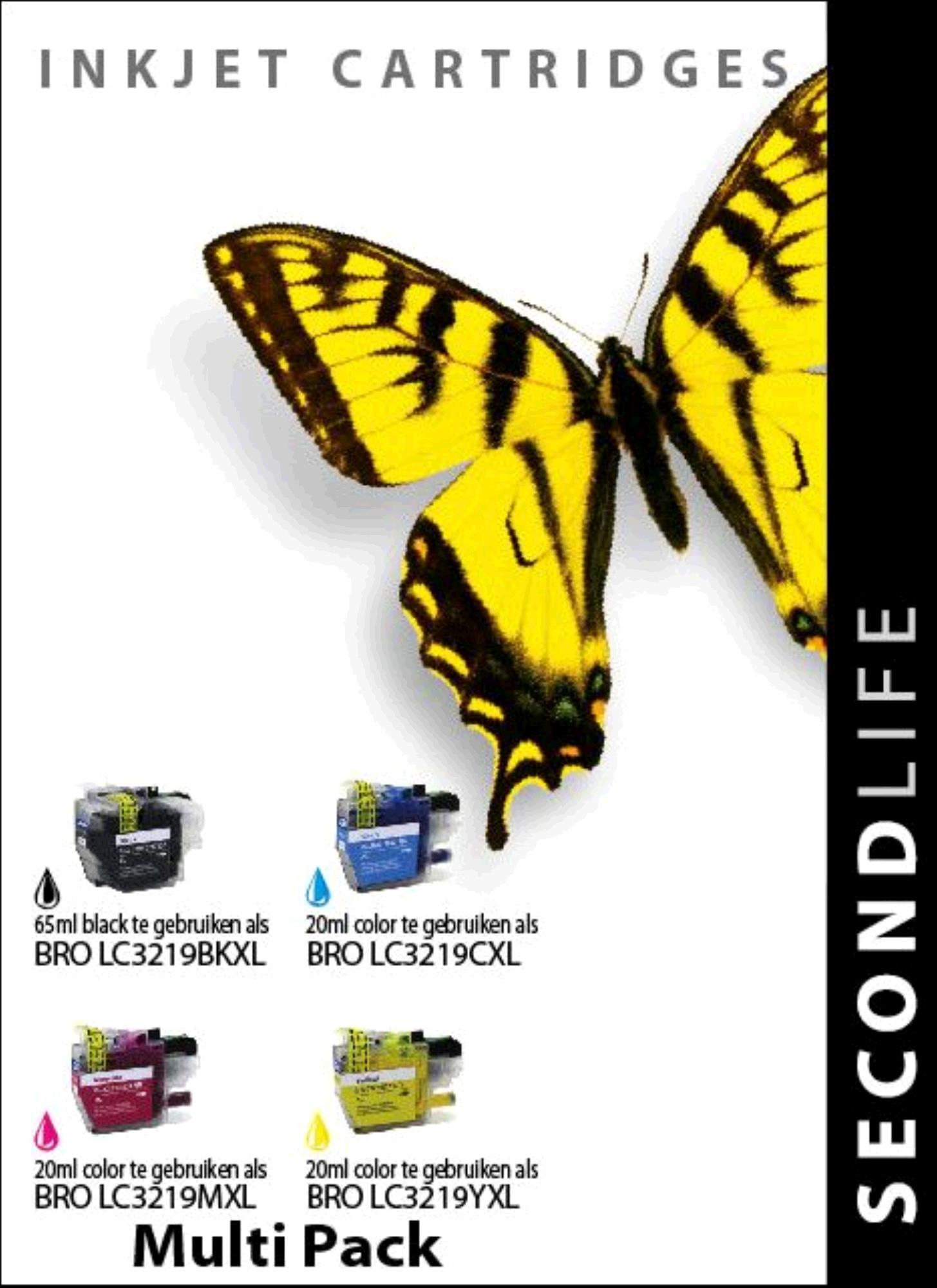 SecondLife Inkt voor: Brother LC-3217 / 3219 Multipack