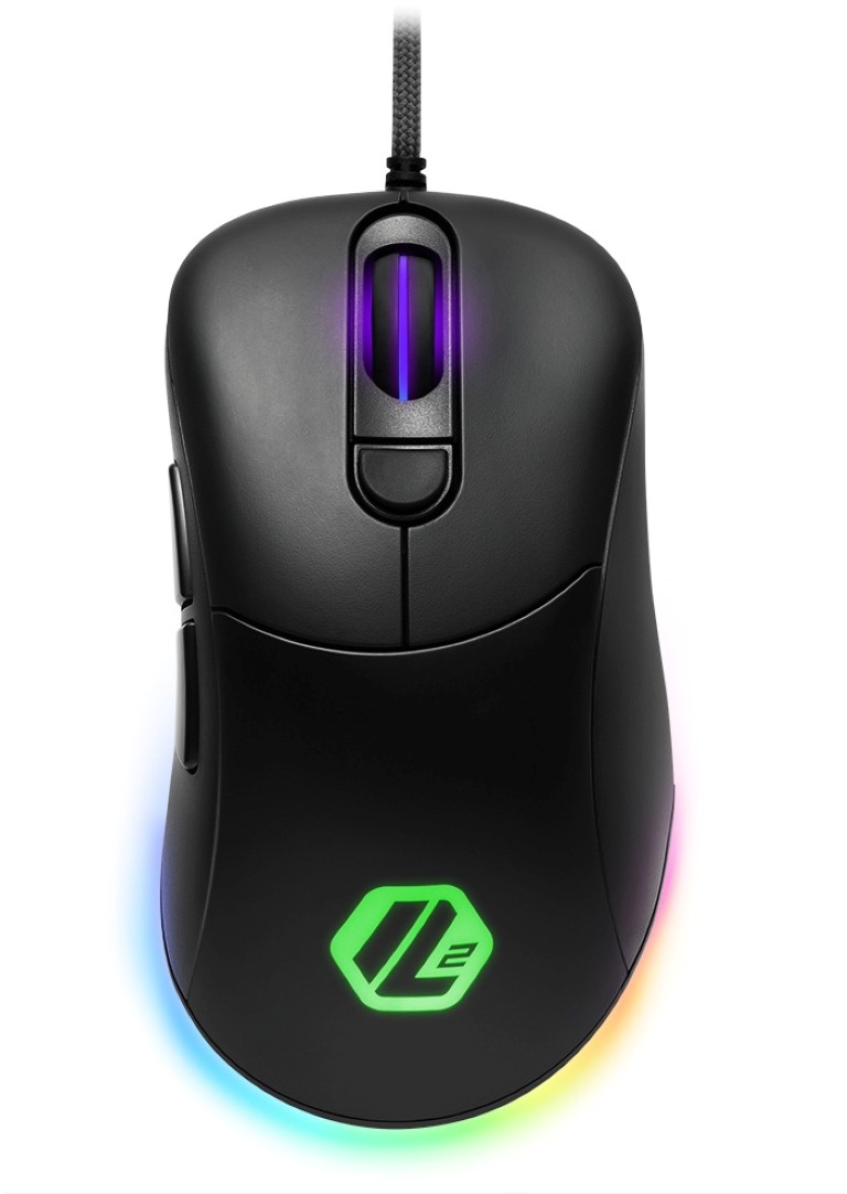 Sharkoon Light2, 100 Gaming muis, RGB, USB, Zwart