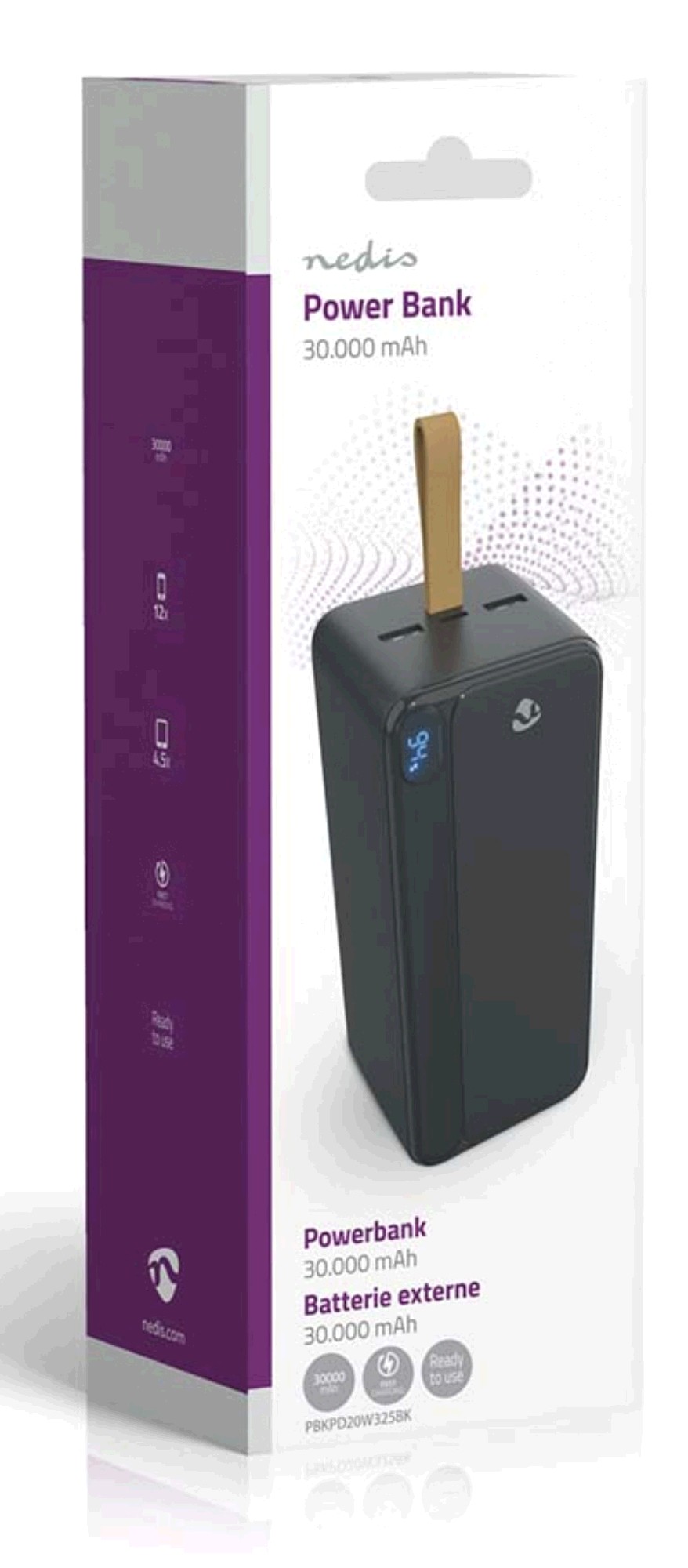 Nedis Powerbank | 30.000mAh