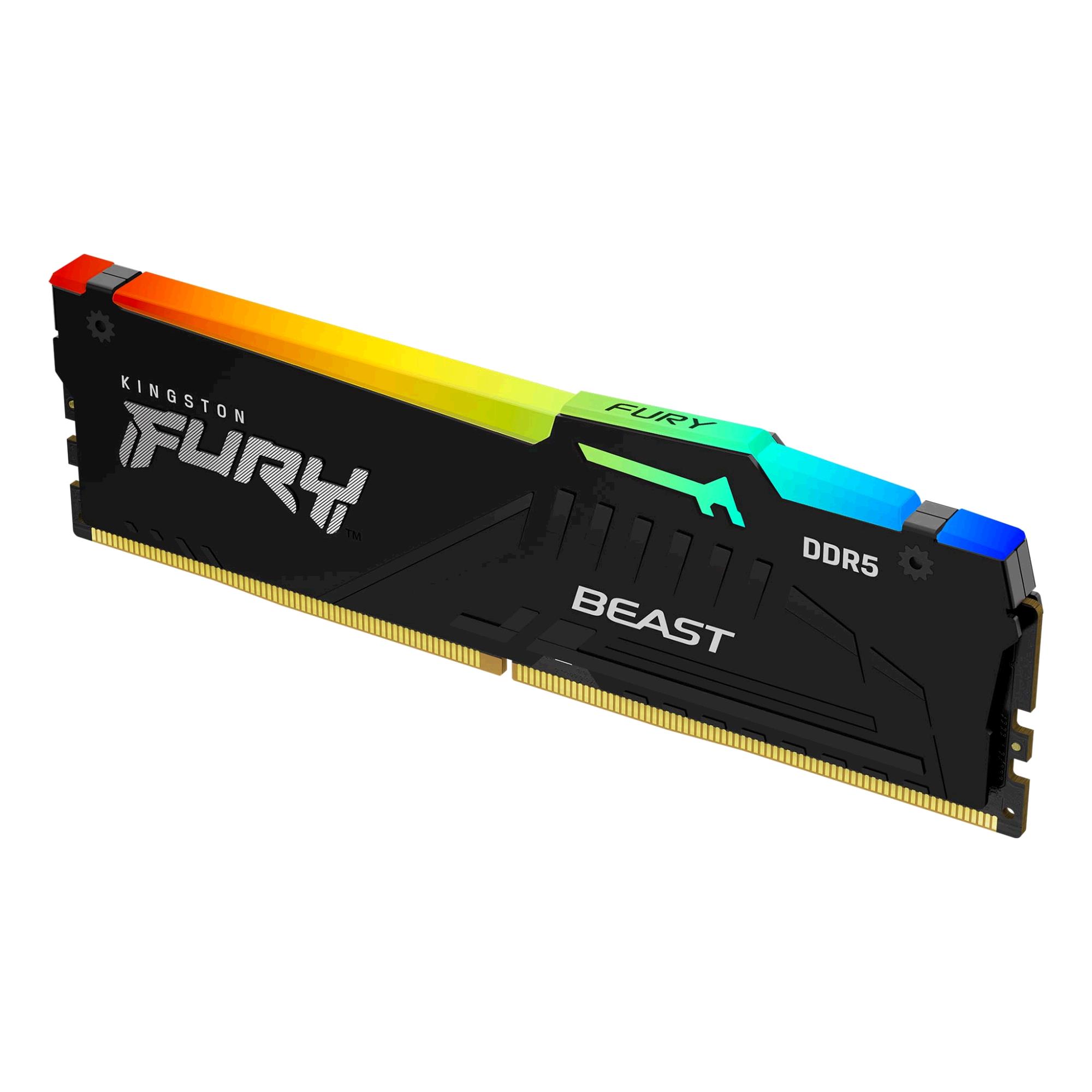 Kingston 16GB DDR5 FURY Beast RGB Kingston 16GB DDR5 FURY Beast RGB