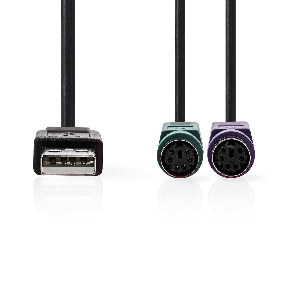 Nedis USB 2.0 | USB-A (m) > 2X PS/2 (f) 0,3m