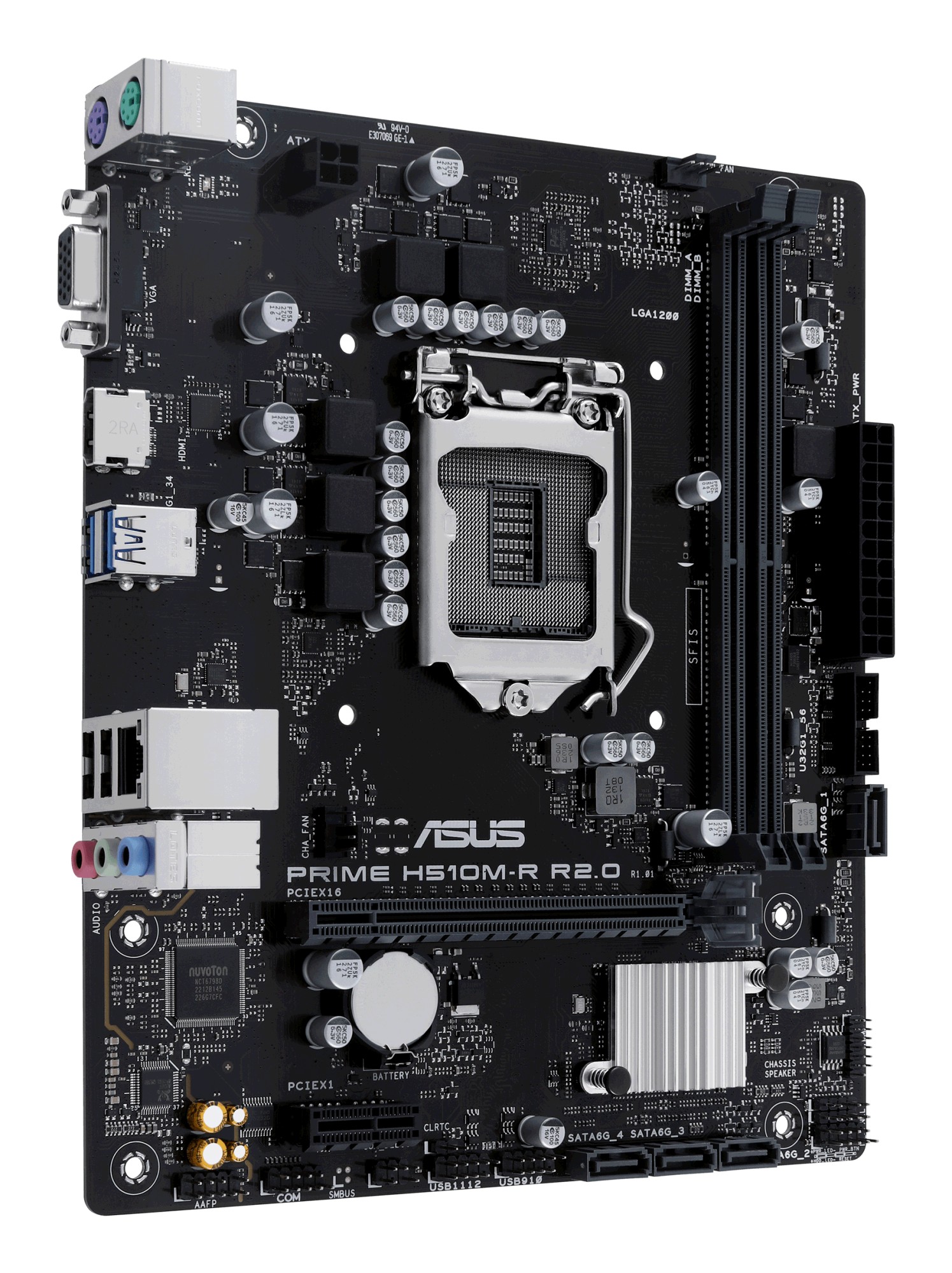 ASUS MB PRIME H510M-R R2.0-SI, mATX, LGA1200, DDR4, SATA