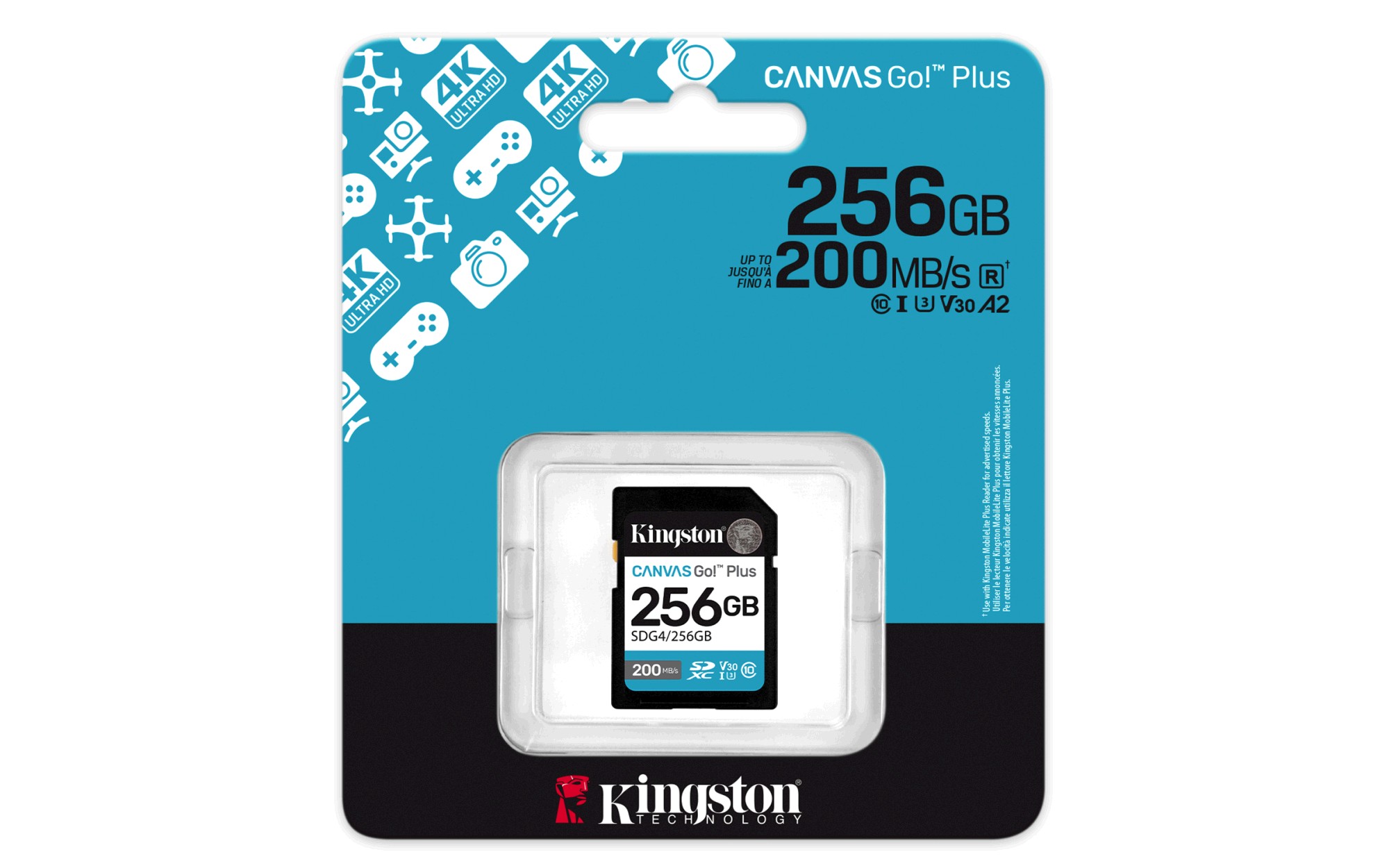 Kingston Flash Canvas Go! Plus 256GB SDXC