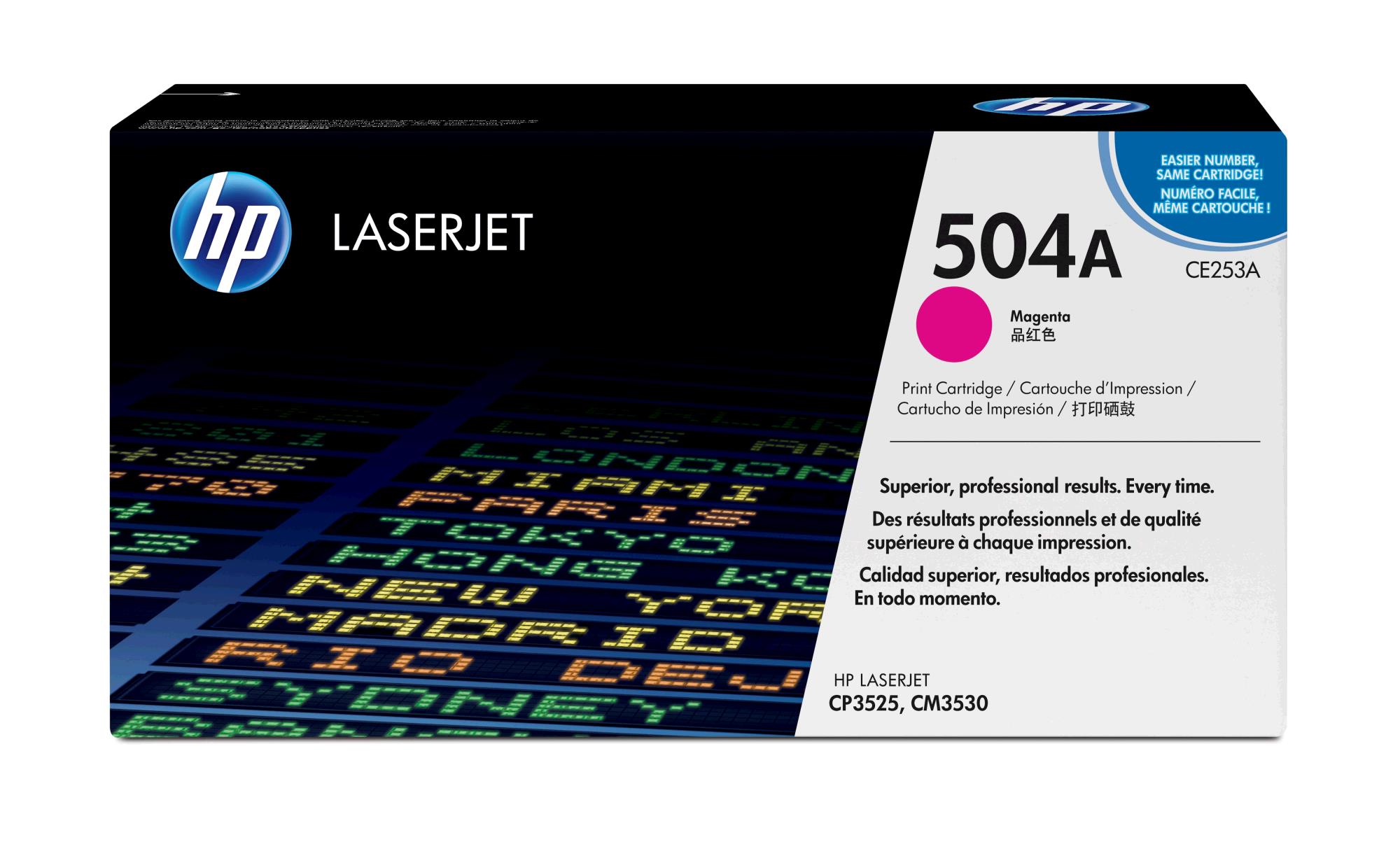 HP toner 504A, CE253A, Magenta