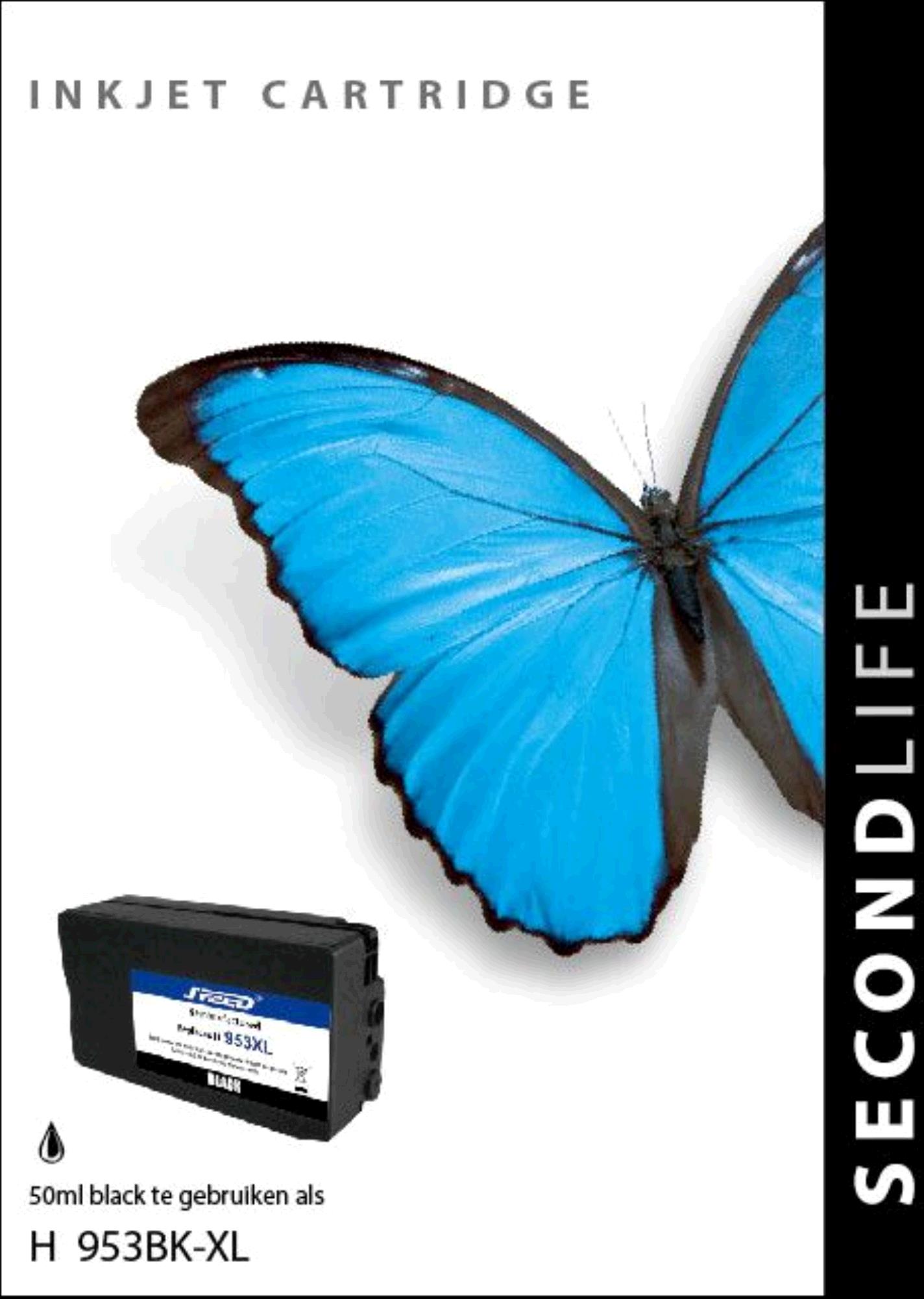 SecondLife Inkt HP 953XL Zwart