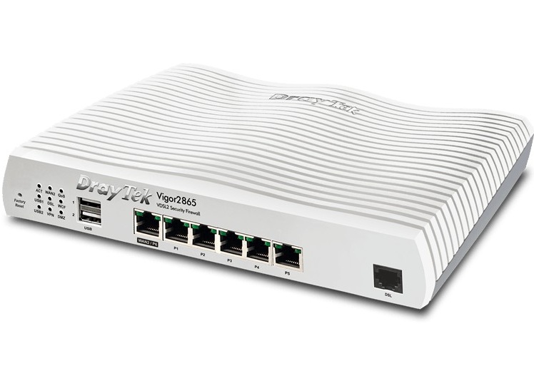 Draytek Vigor V2865 VDSL2-ADSL2+, 3G/4G LTE, 1GB WAN, Annex A, USB