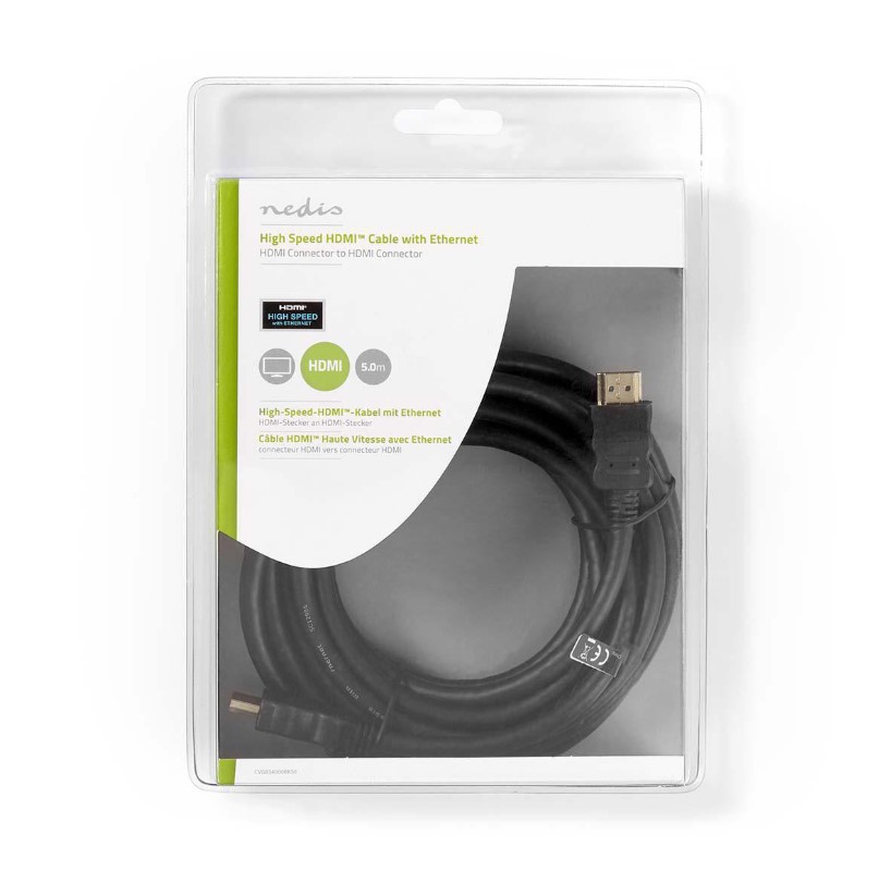 Nedis HDMI Kabel 1.4 | CVGB34000BK50