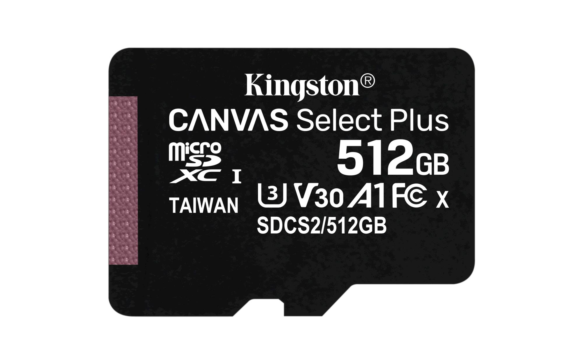 Kingston Flash Canvas Select Plus 512GB microSDHC