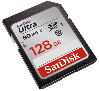  SanDisk Ultra Class 10 SDXC UHS-I 80MB/s, 128GB