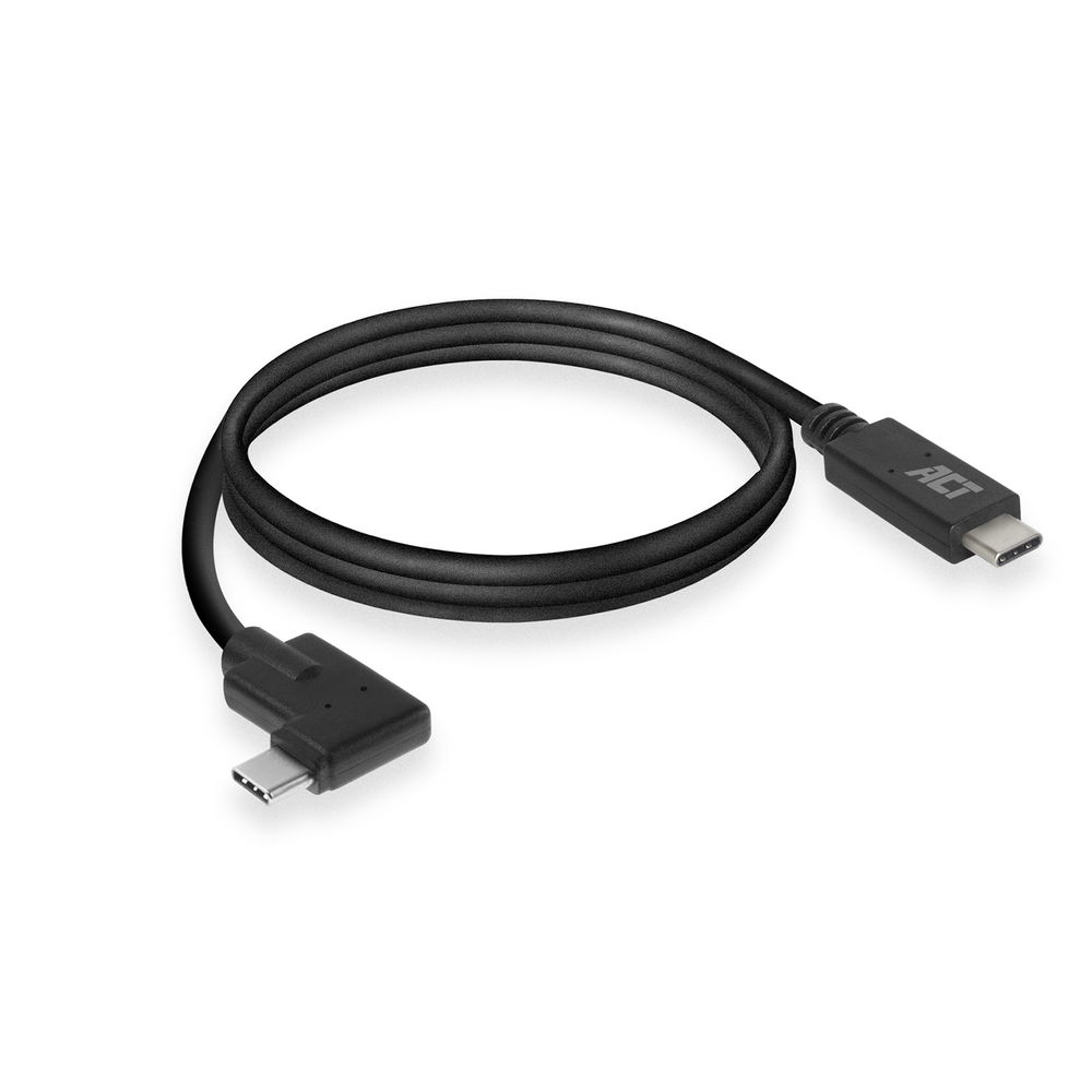 ACT USB Kabel 3.0 (gen1) USB-C (m)> USB-C (m), 1m, Haaks