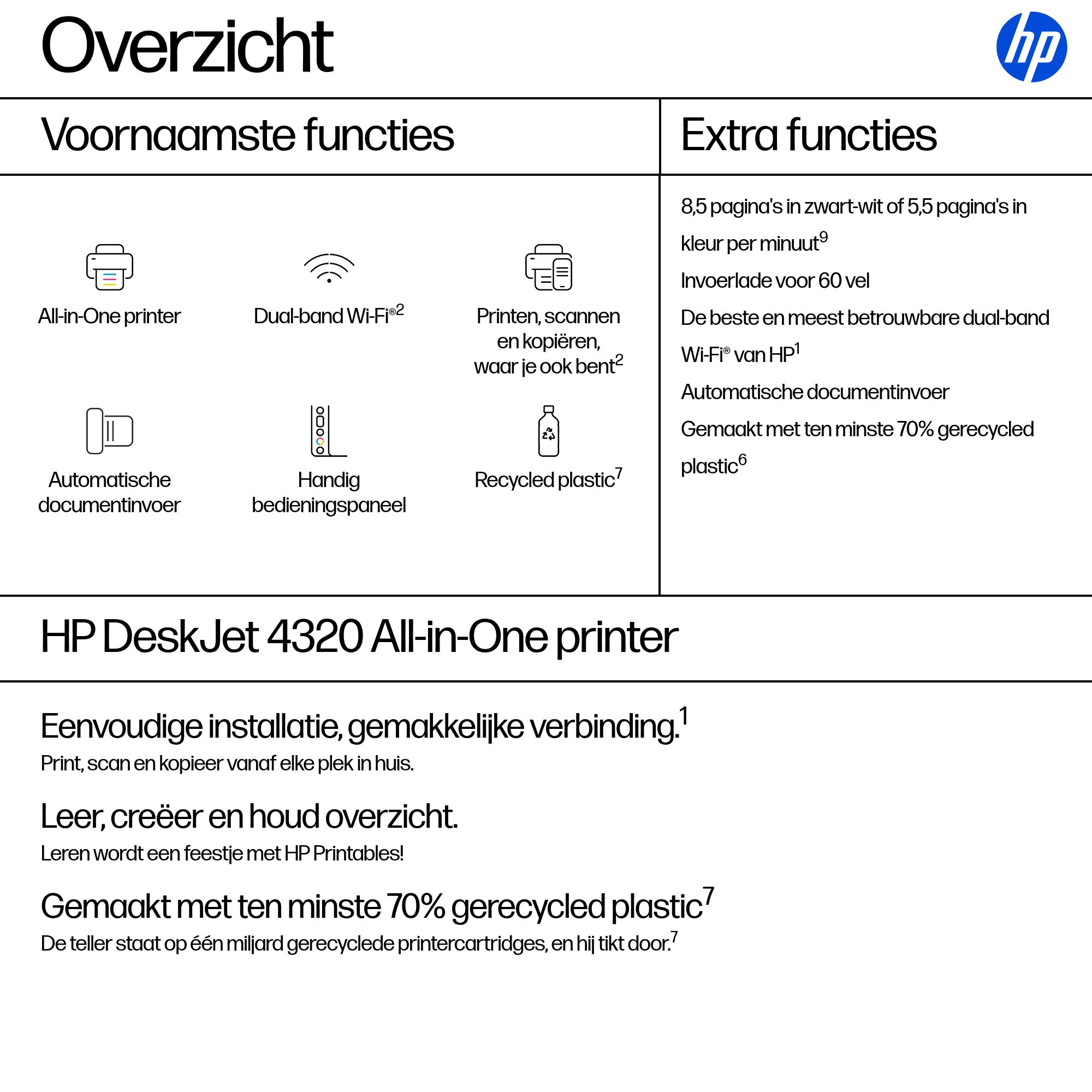 HP DeskJet 4320 All-in-One Printer - WiFi