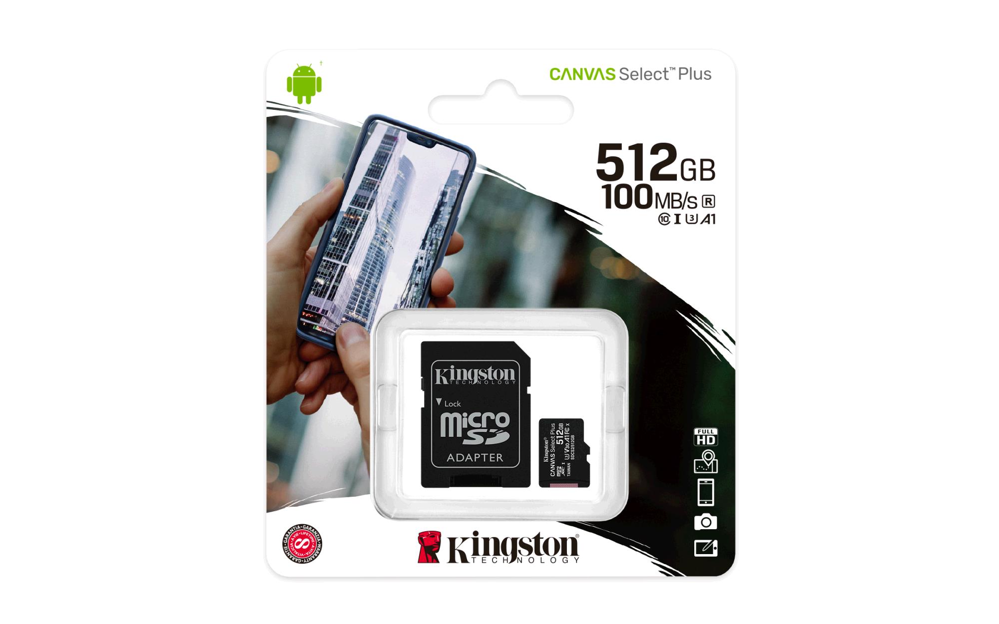Kingston Canvas Select Plus 512GB microSDHC