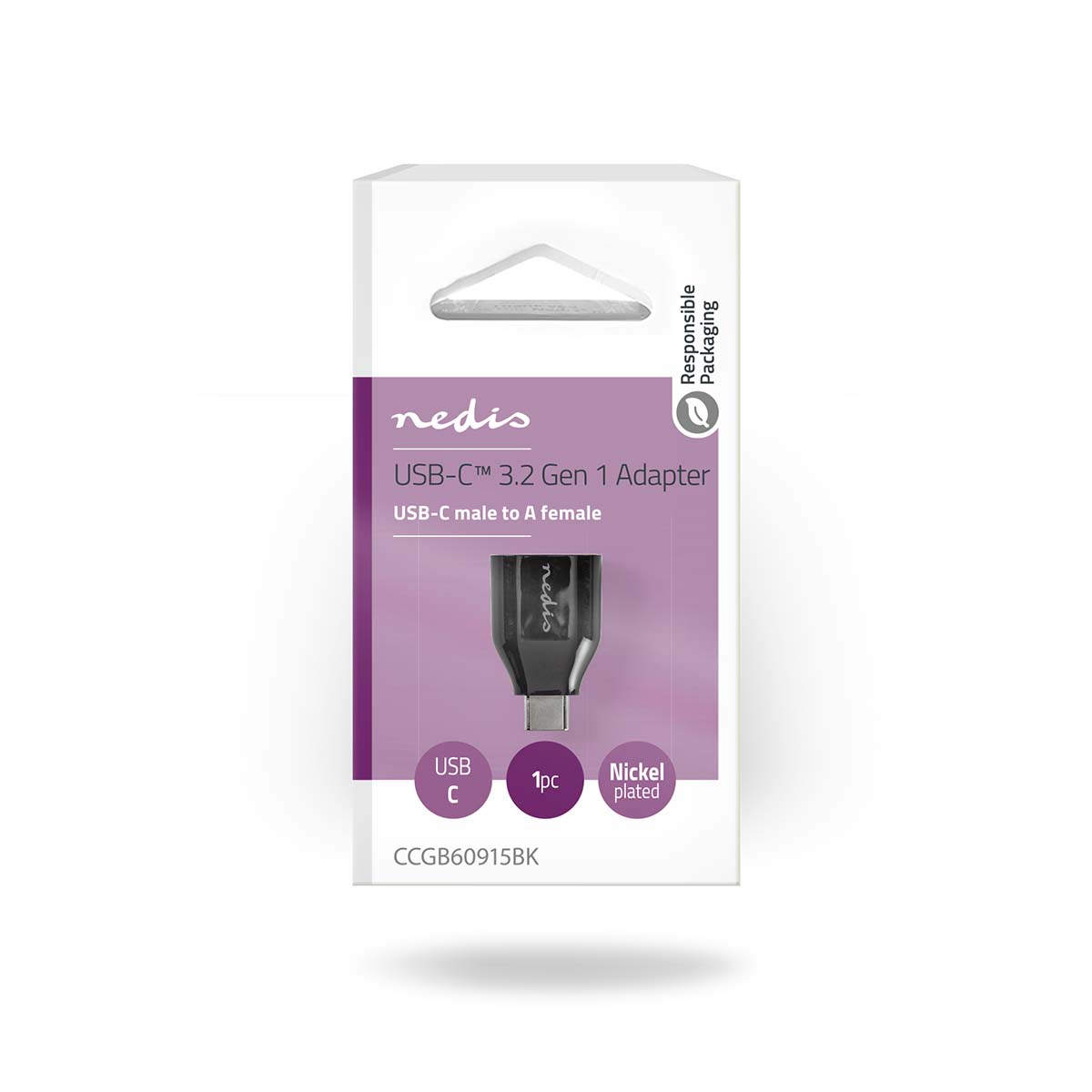 Nedis USB Adapter 3.2 (gen1) | CCGB60915BK