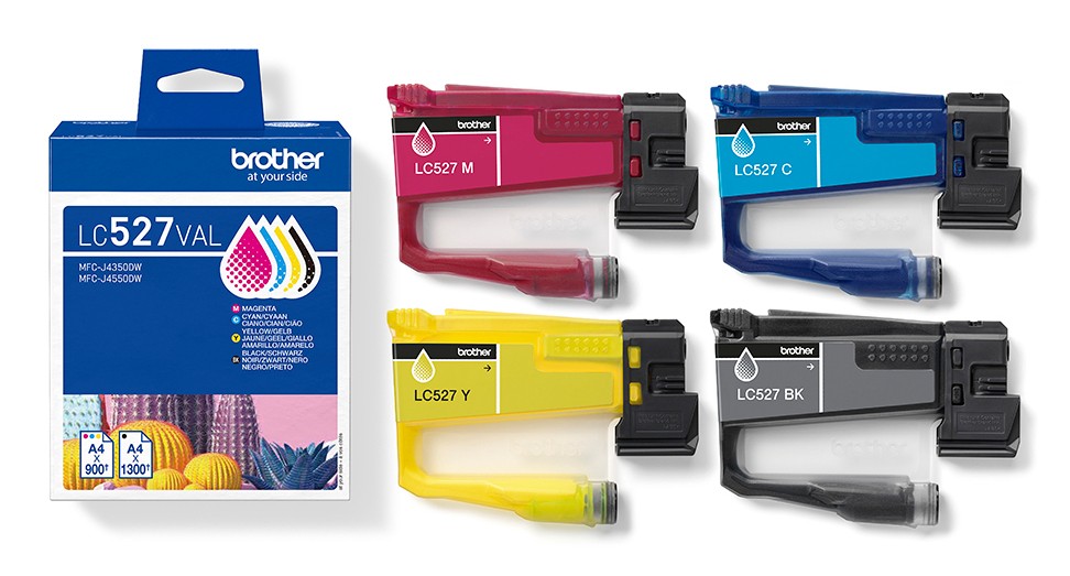 Brother Inkt LC-527 BK/C/M/Y Multipack