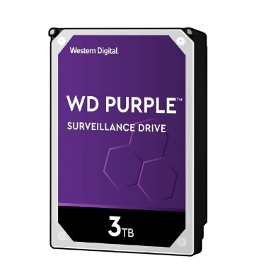WD Purple 3TB SATA600, 3,5", Surveillance, 64MB, WD30PURZ