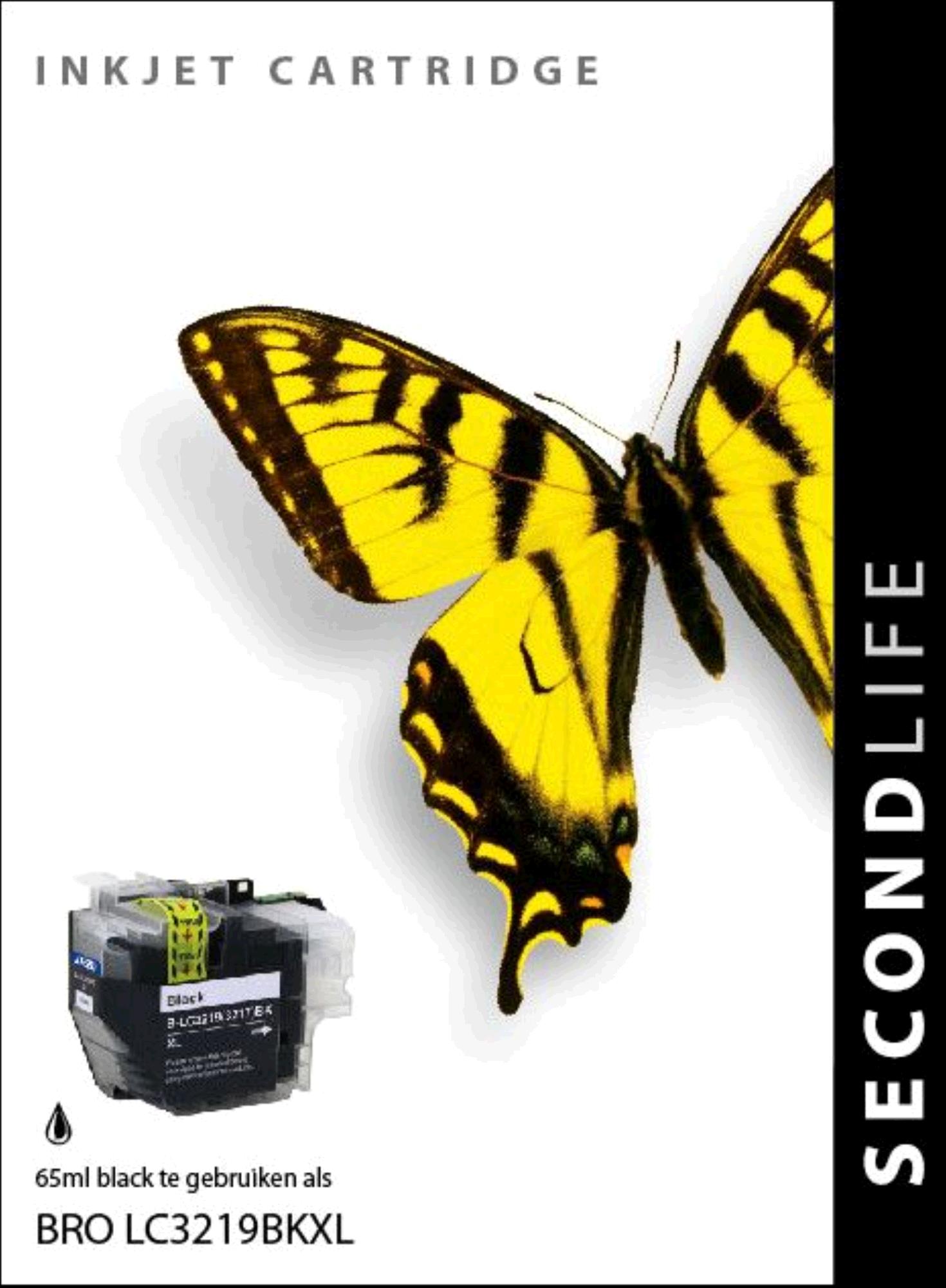 SecondLife Inkt voor: Brother LC-3217 / 3219XL Zwart
