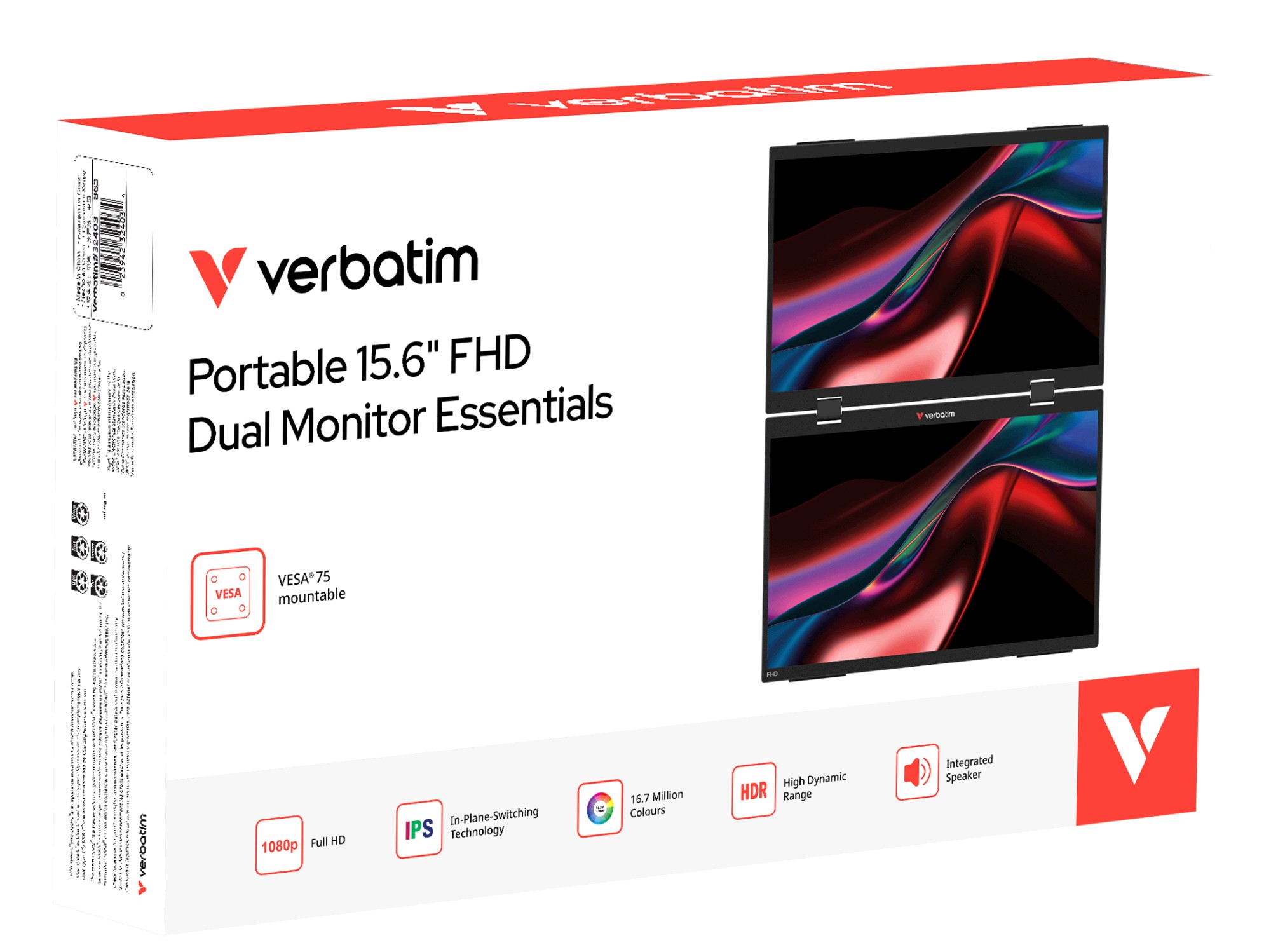 Verbatim Portable dual 15"