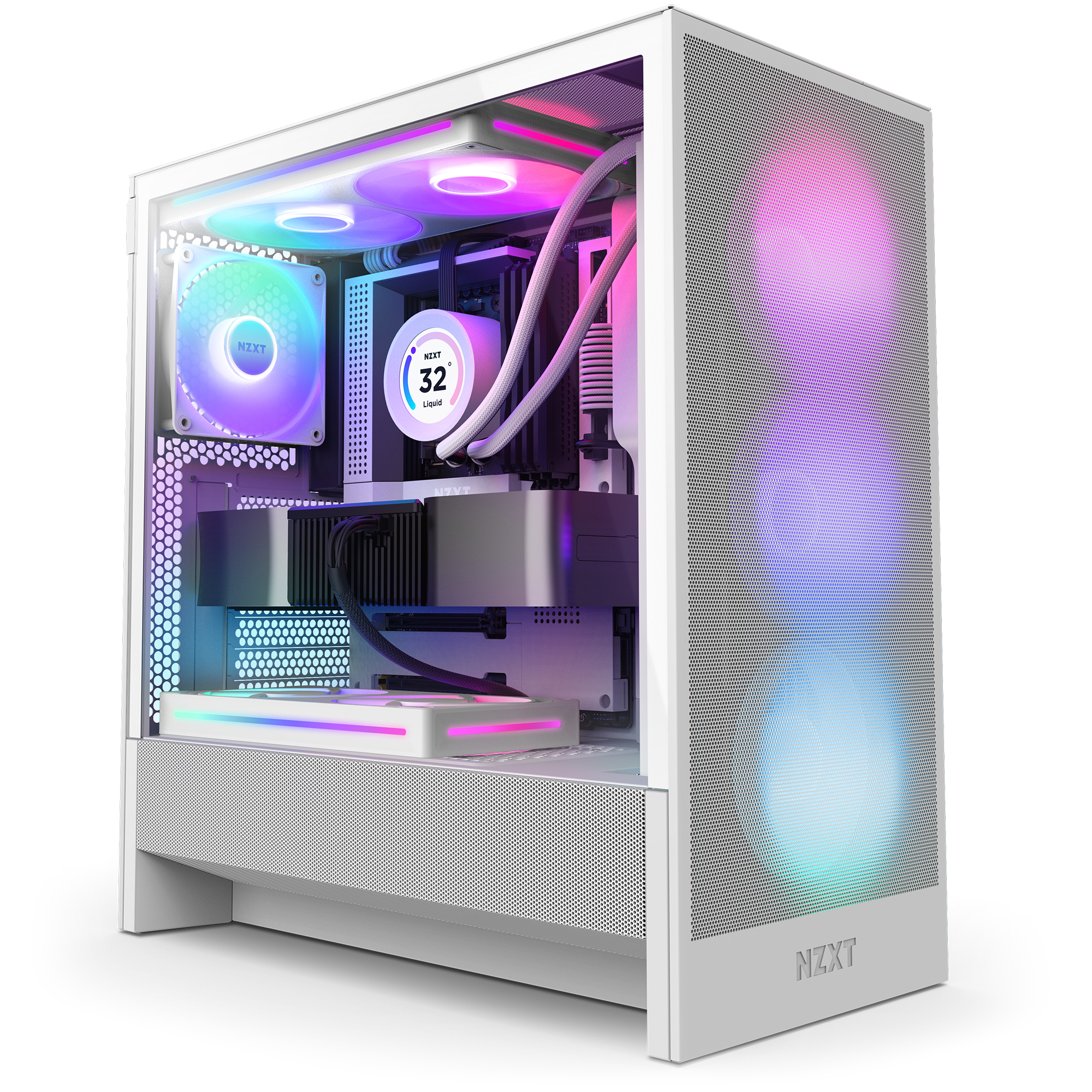 NZXT H5 Flow RGB (2024) - Wit