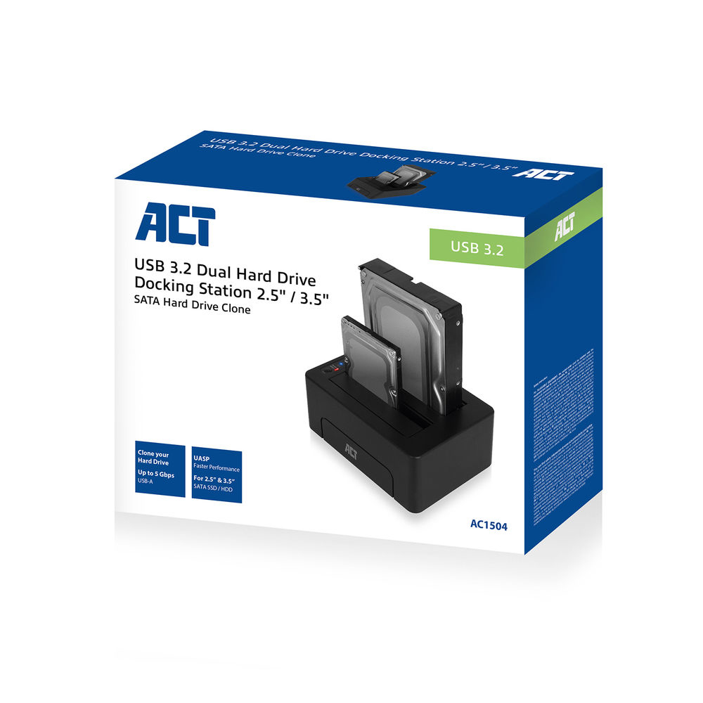 ACT Externe HDD/SSD Dual Dock