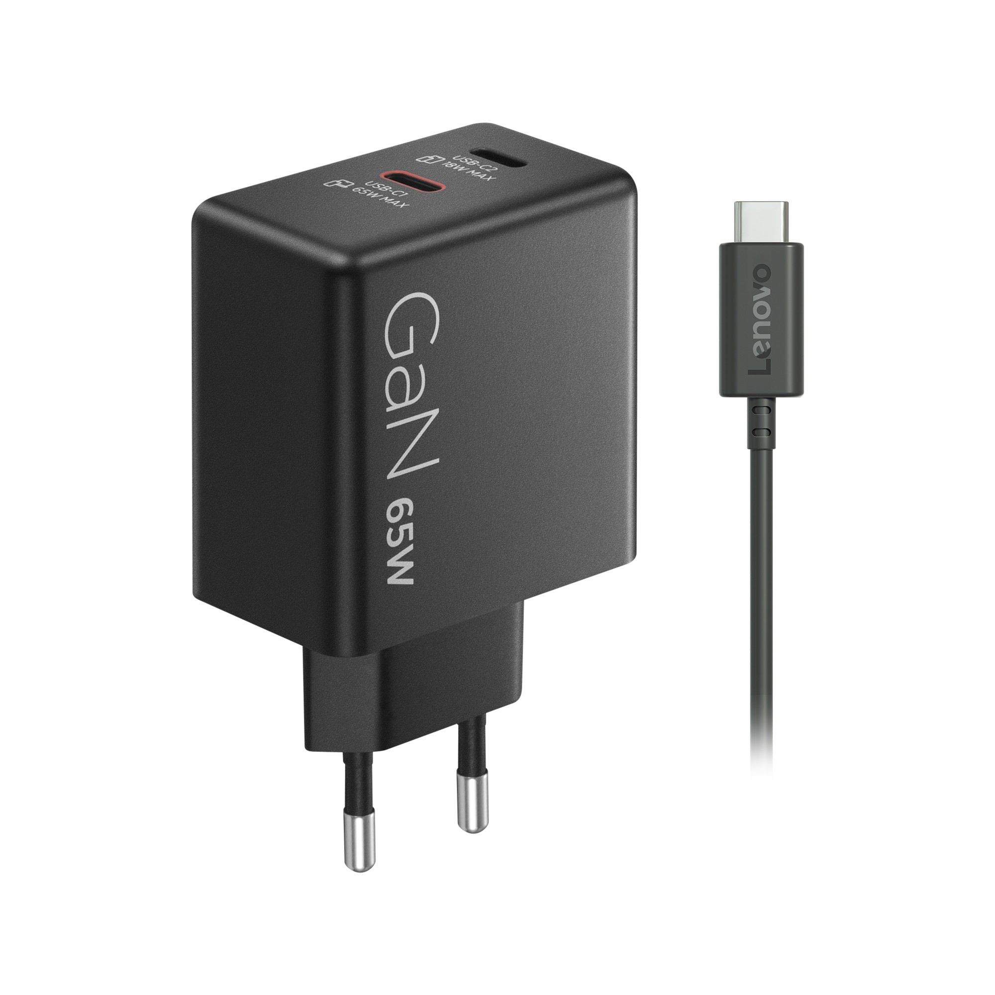 Lenovo Dual USB-C 65W GaN Lader