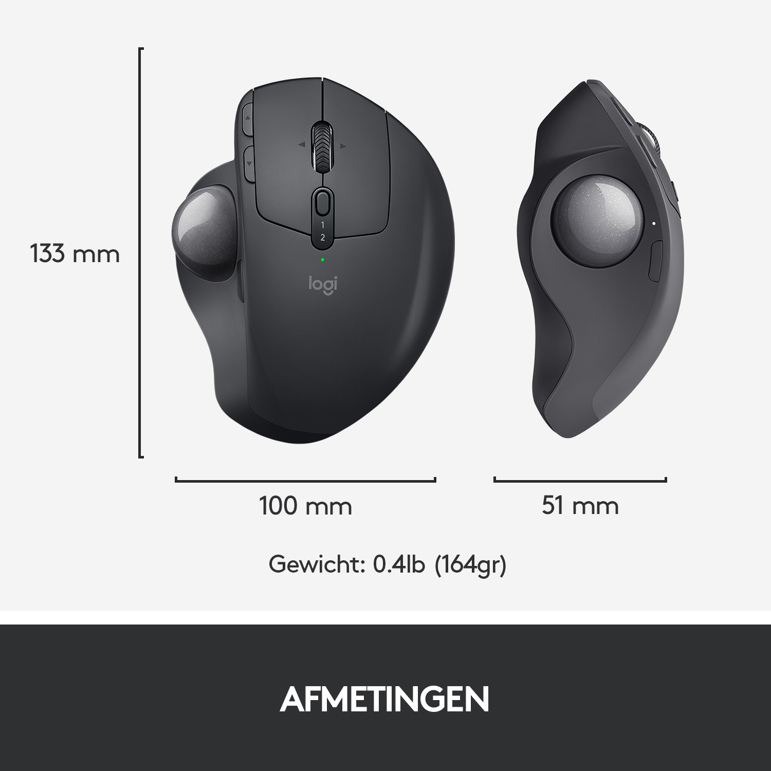 Logitech MX Ergo Zwart