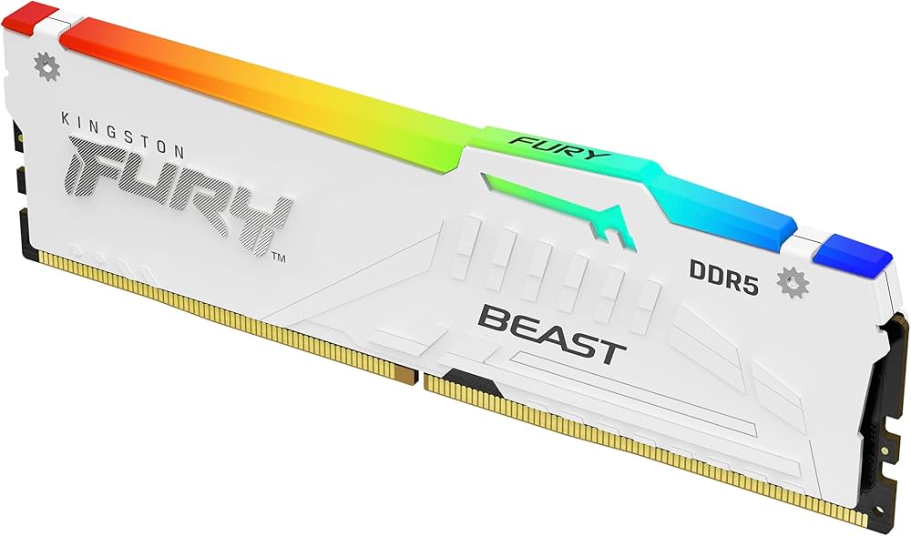 Kingston 32GB DDR5 5600MHz, DIMM, Kit van 2, FURY Beast, RGB