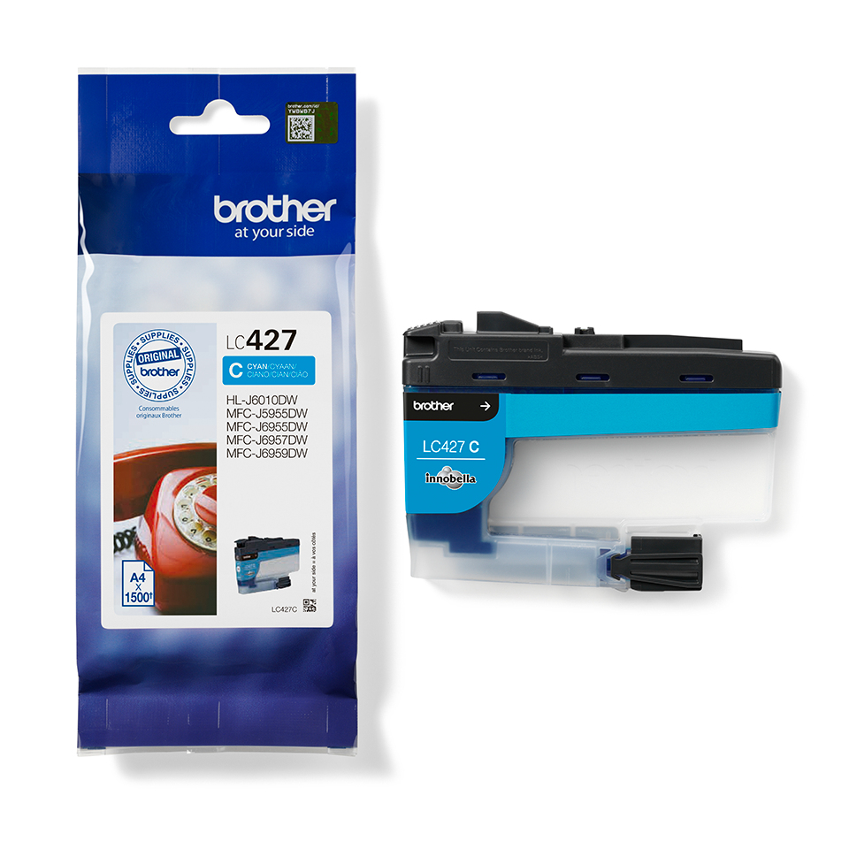Brother Inkt LC-427C Cyaan