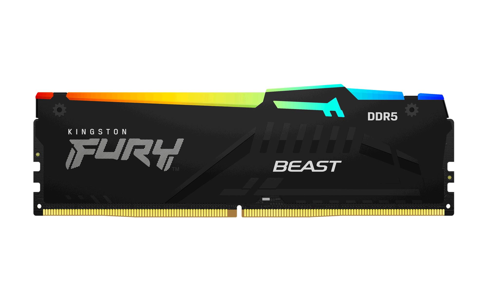 Kingston 16GB Kit DDR5 FURY Beast RGB XMP / EXPO
