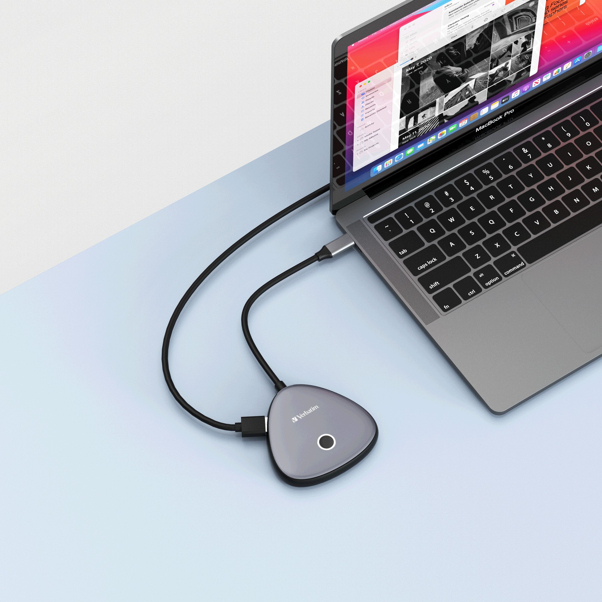 Verbatim Share My Screen, Draadloze Display Adapter + Hub