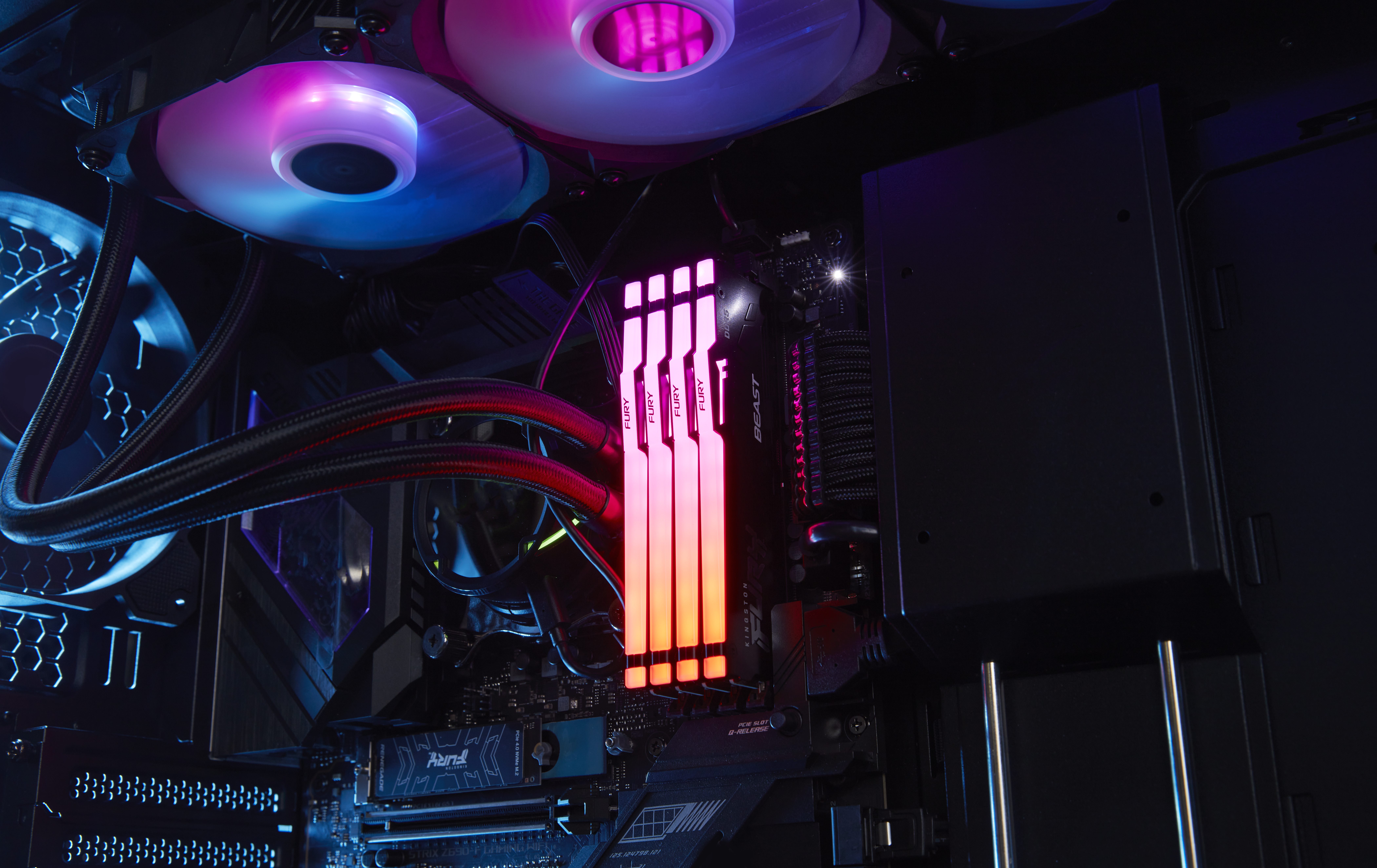 Kingston Fury Beast RGB KF556C40BBAK2-16 - 16GB Kit - DDR5 - 5600MHz