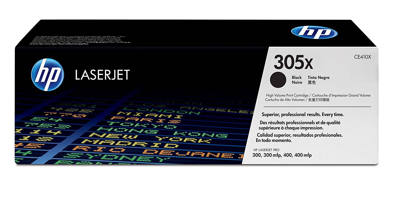 HP toner CE410X, 305X, High Capacity, Zwart