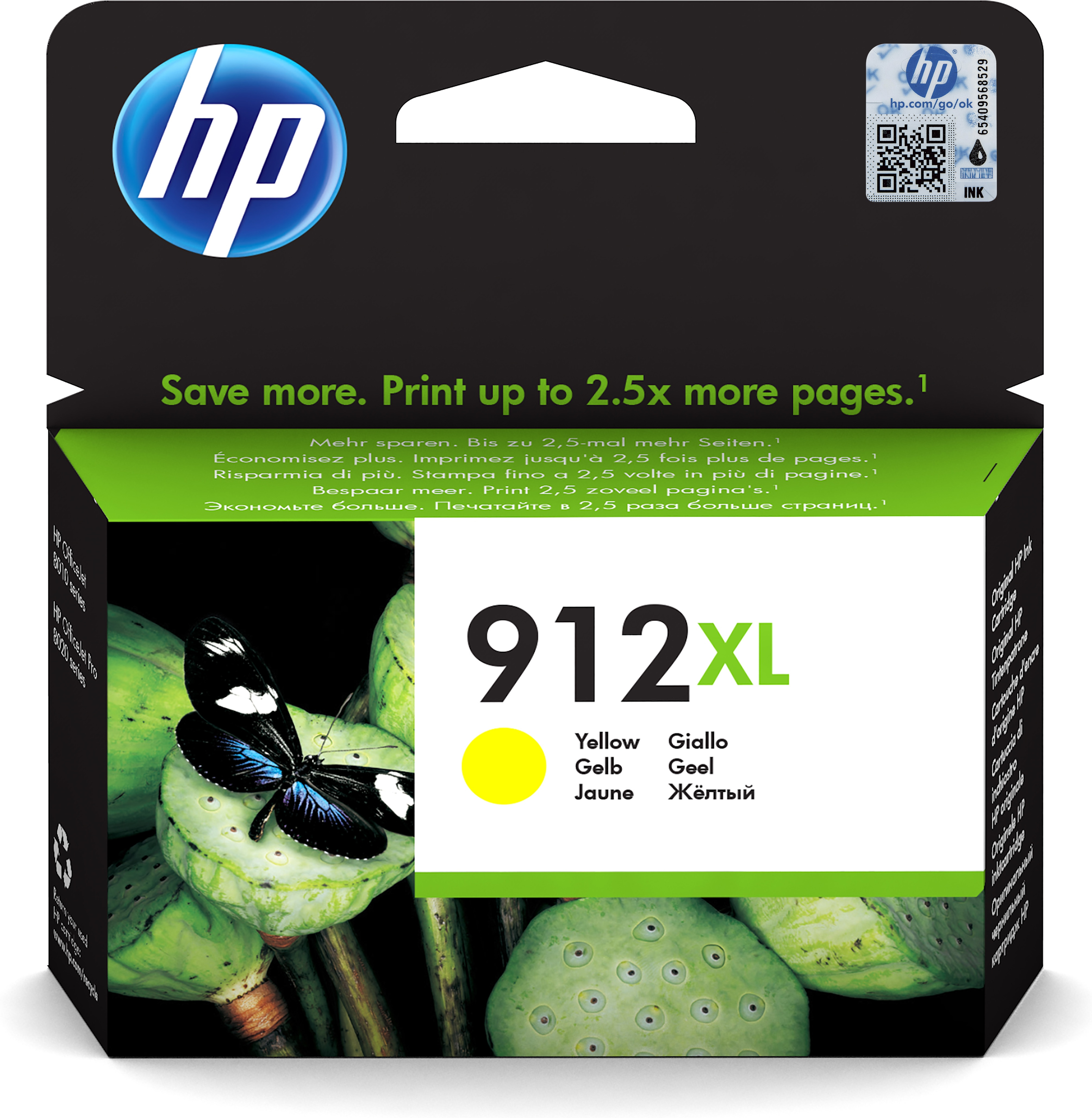 HP inkt #912XL, 3YL83AE, Yellow