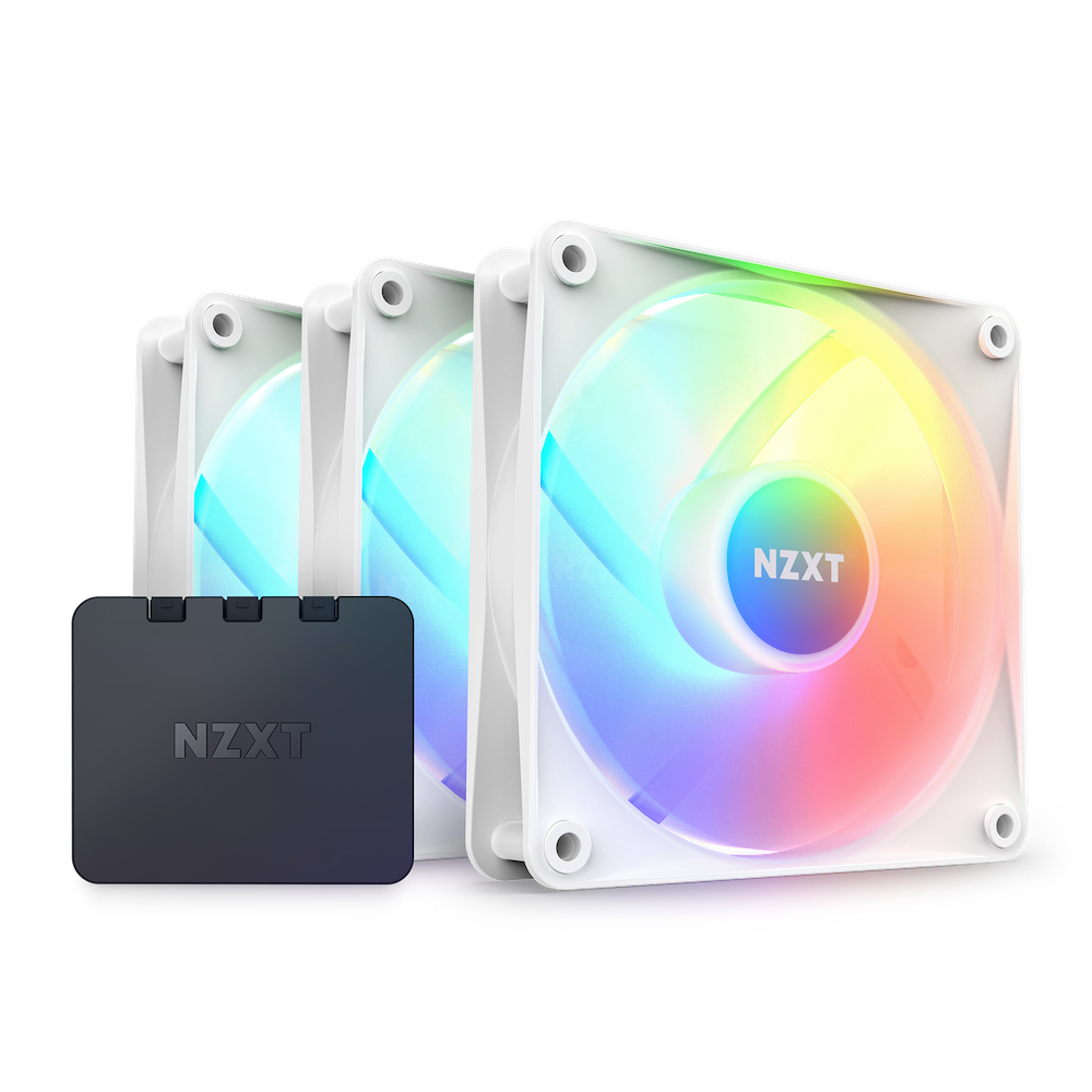 NZXT F-Series Core RGB, 3-Pack, 120mm, Wit
