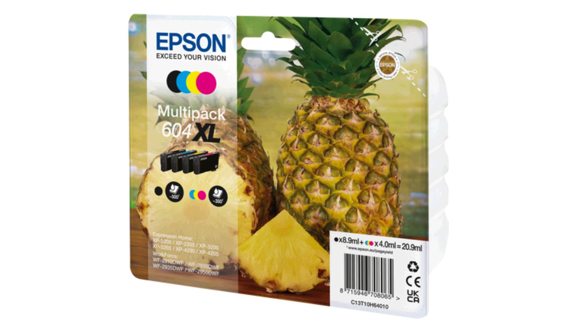 Epson Inkt, 604XL, Ananas, BK/C/M/Y Multipack